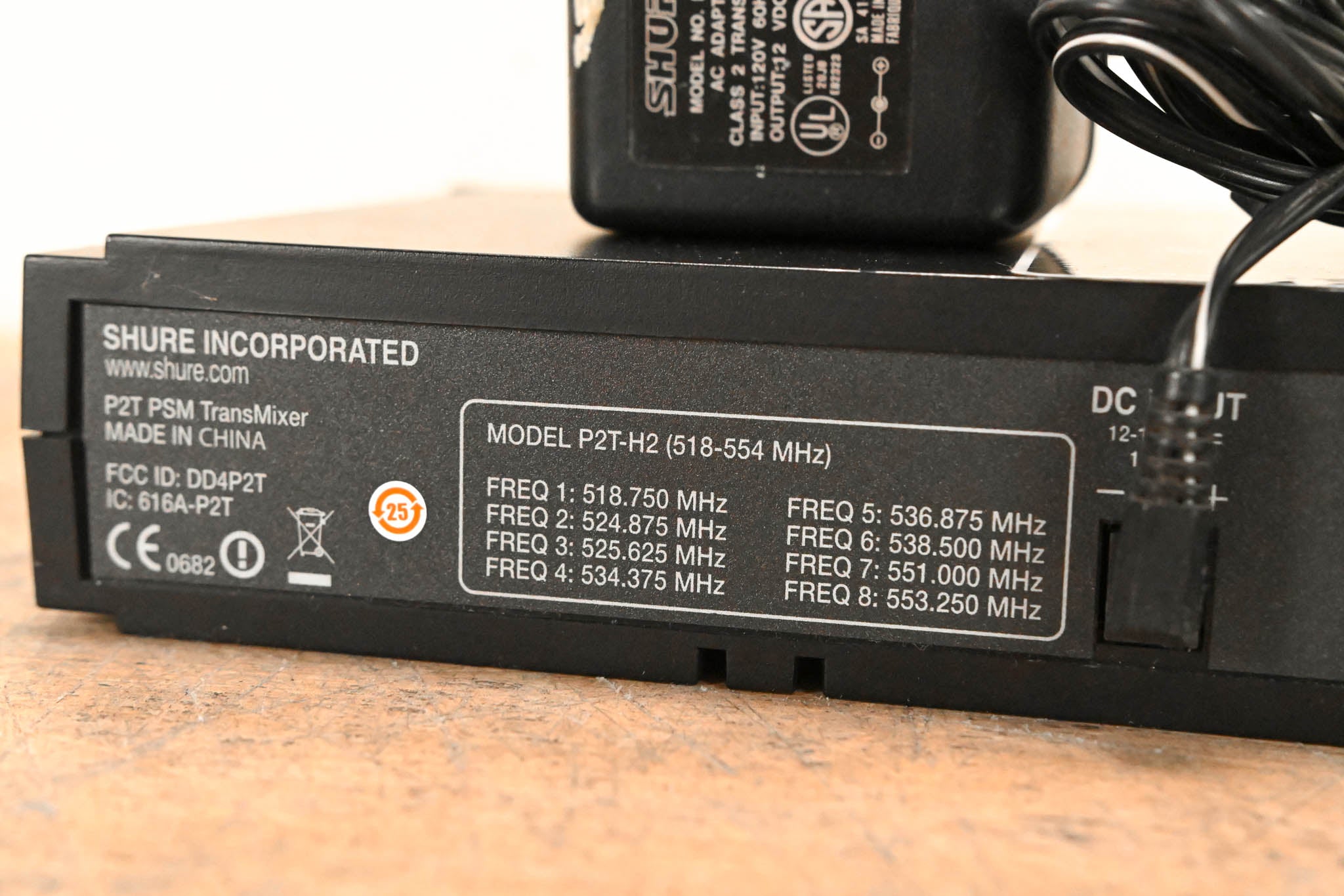 Shure P2T-H2 PSM200 In-Ear Monitoring Wireless TransMixer - H2 Band