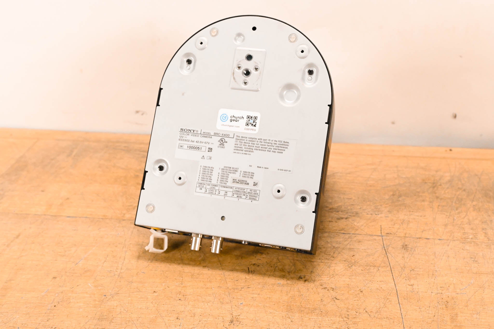 Sony BRC-X400 4K PTZ Camera with NDI | HX & 20x Optical Zoom (NO PSU)