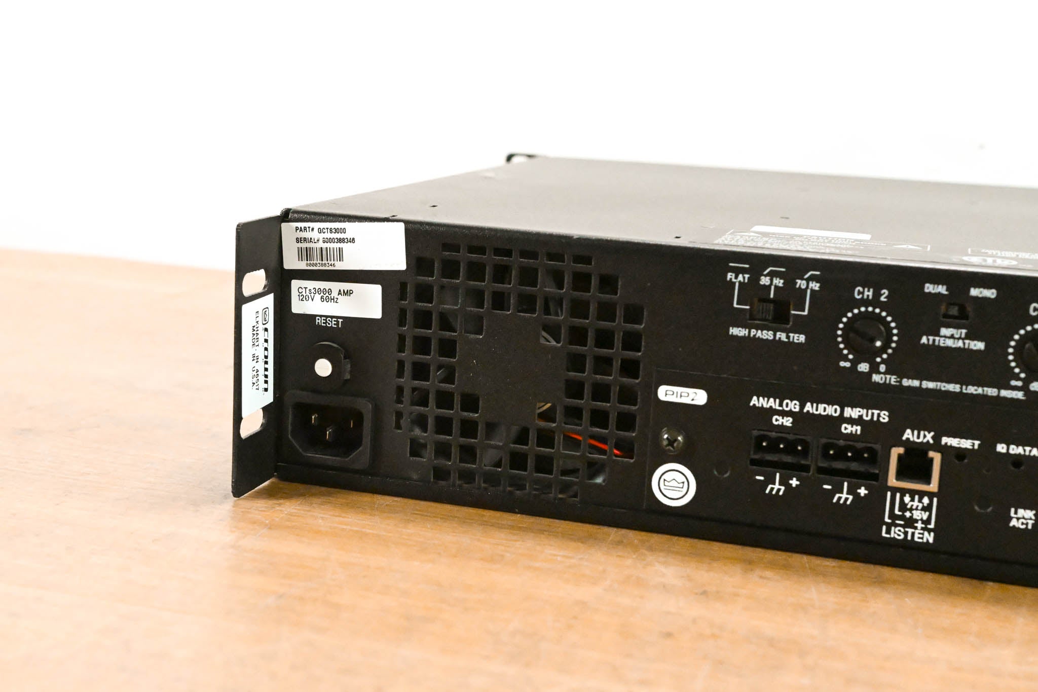 Crown CTs 3000 Two-Channel 1500W Power Amplifier