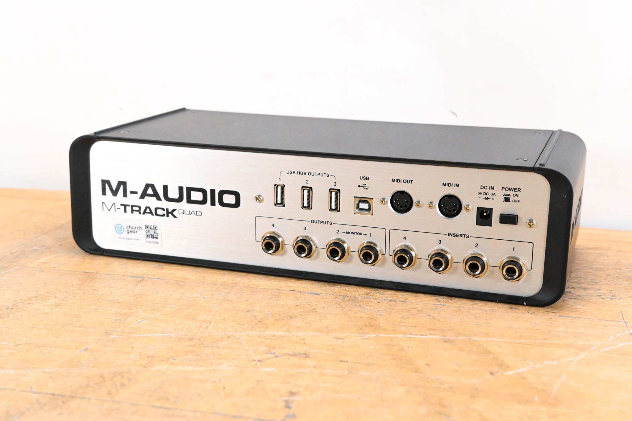 M-Audio M-Track Quad 4x4 USB Audio/MIDI Interface (NO POWER SUPPLY)