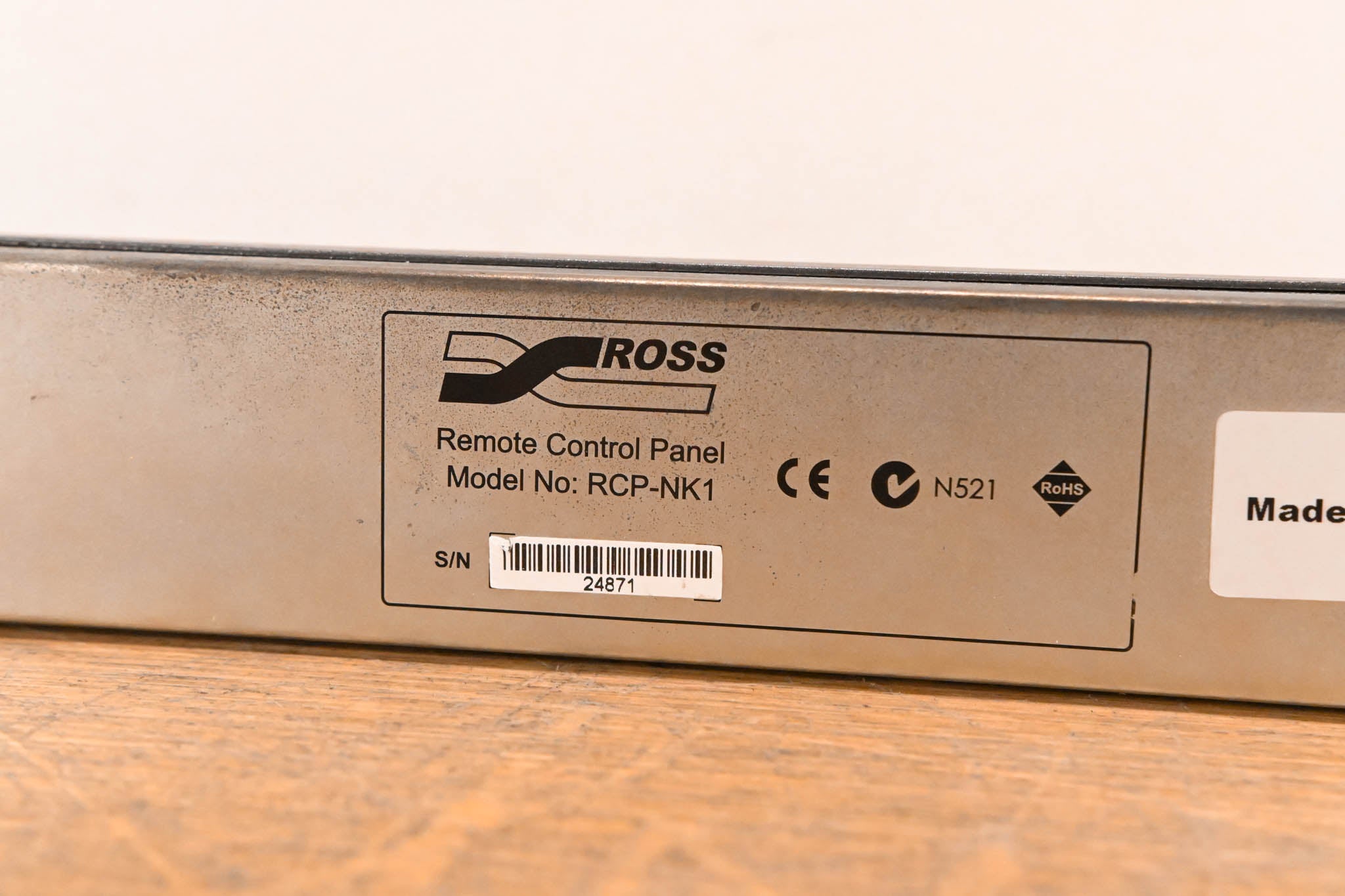 Ross RCP-NK1 Local or Remote Control Panel