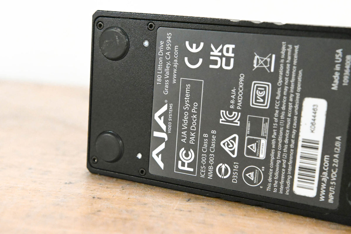 AJA PAK Dock Pro for Ki Pro Quad Pak SSDs