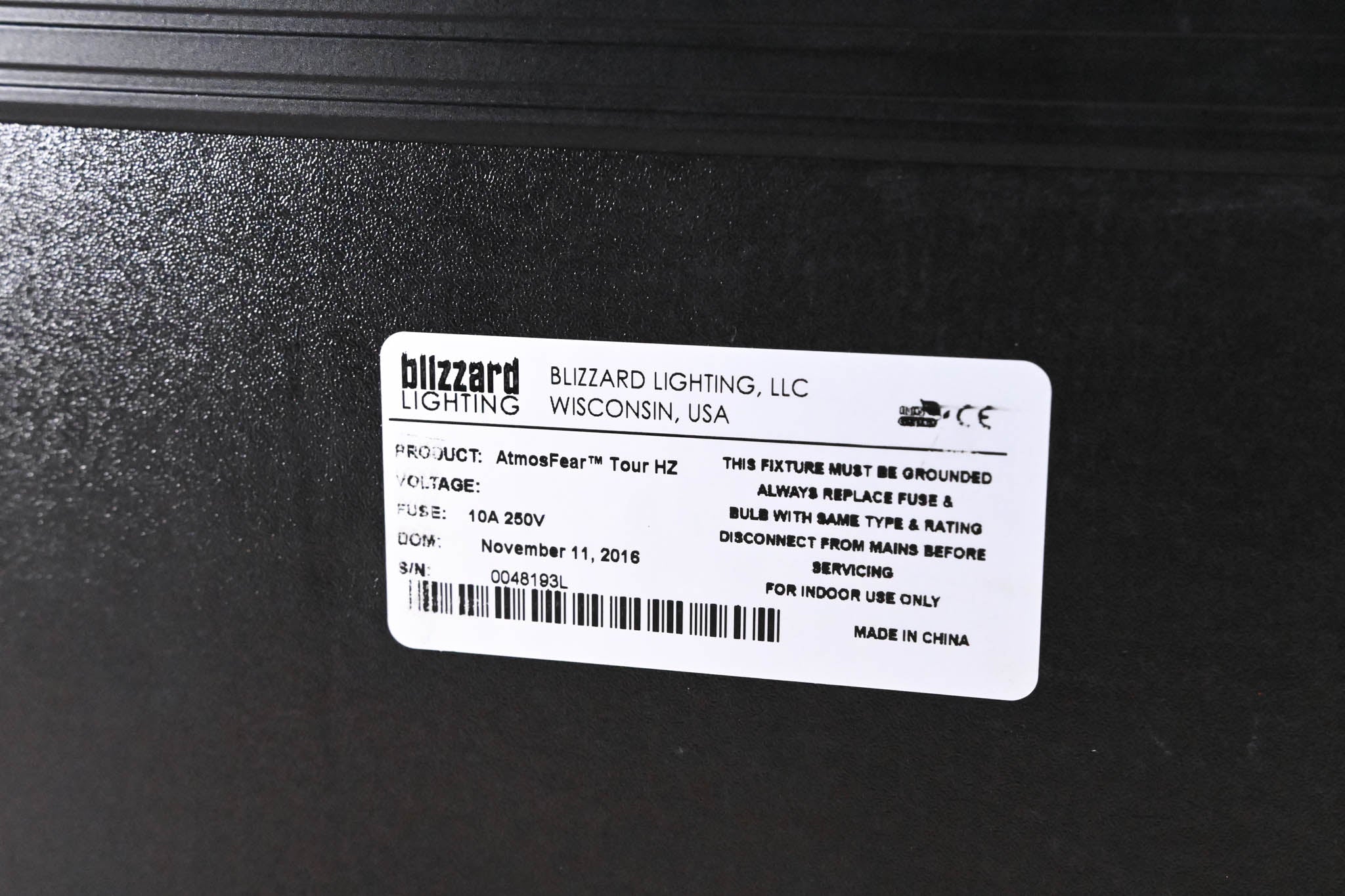 Blizzard Lighting AtmosFEAR Tour HZ 1000W Water-Based Haze Machine