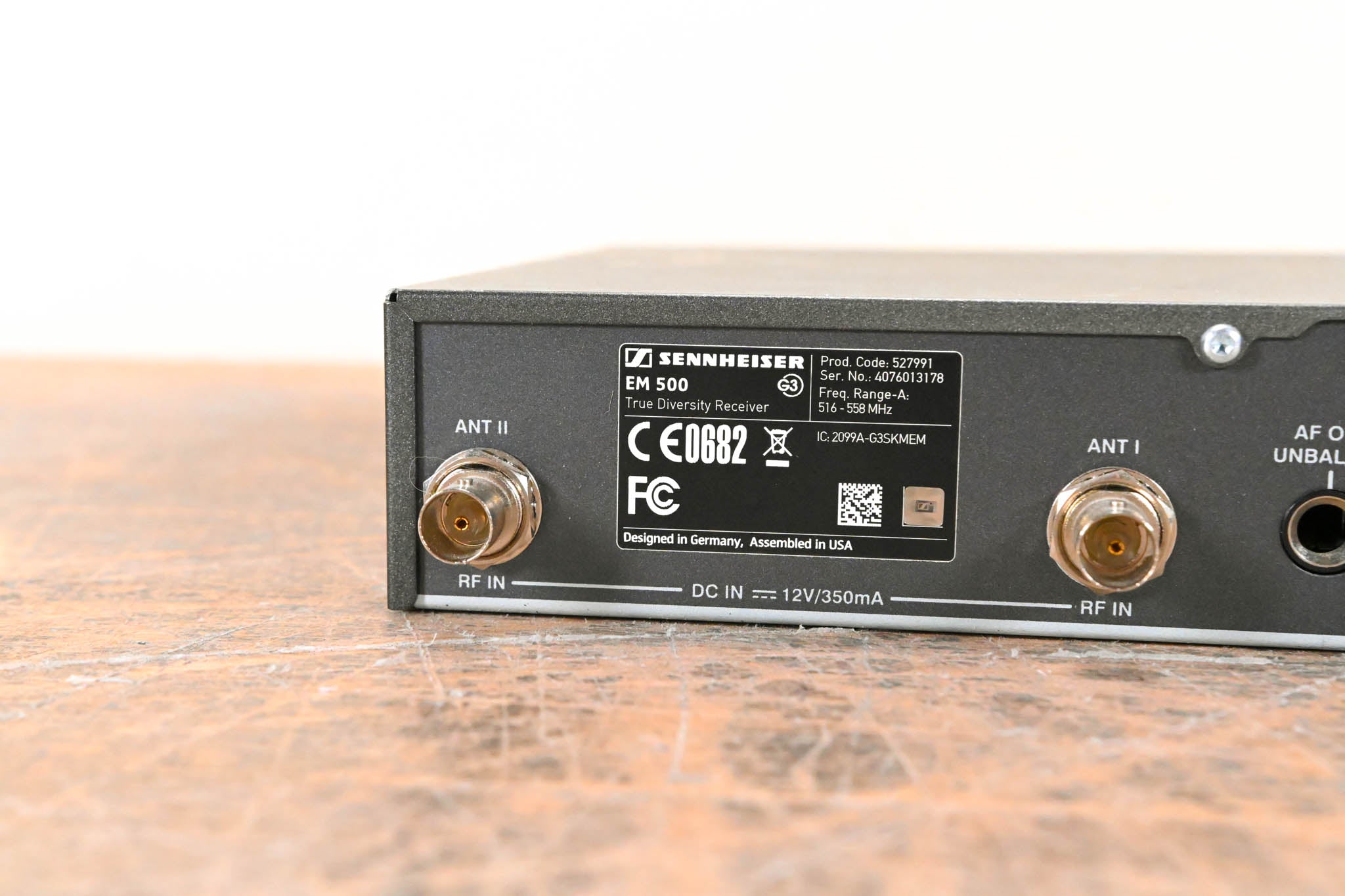 Sennheiser EM 500 G3 Wireless Receiver - 516-558 MHz (NO POWER SUPPLY)