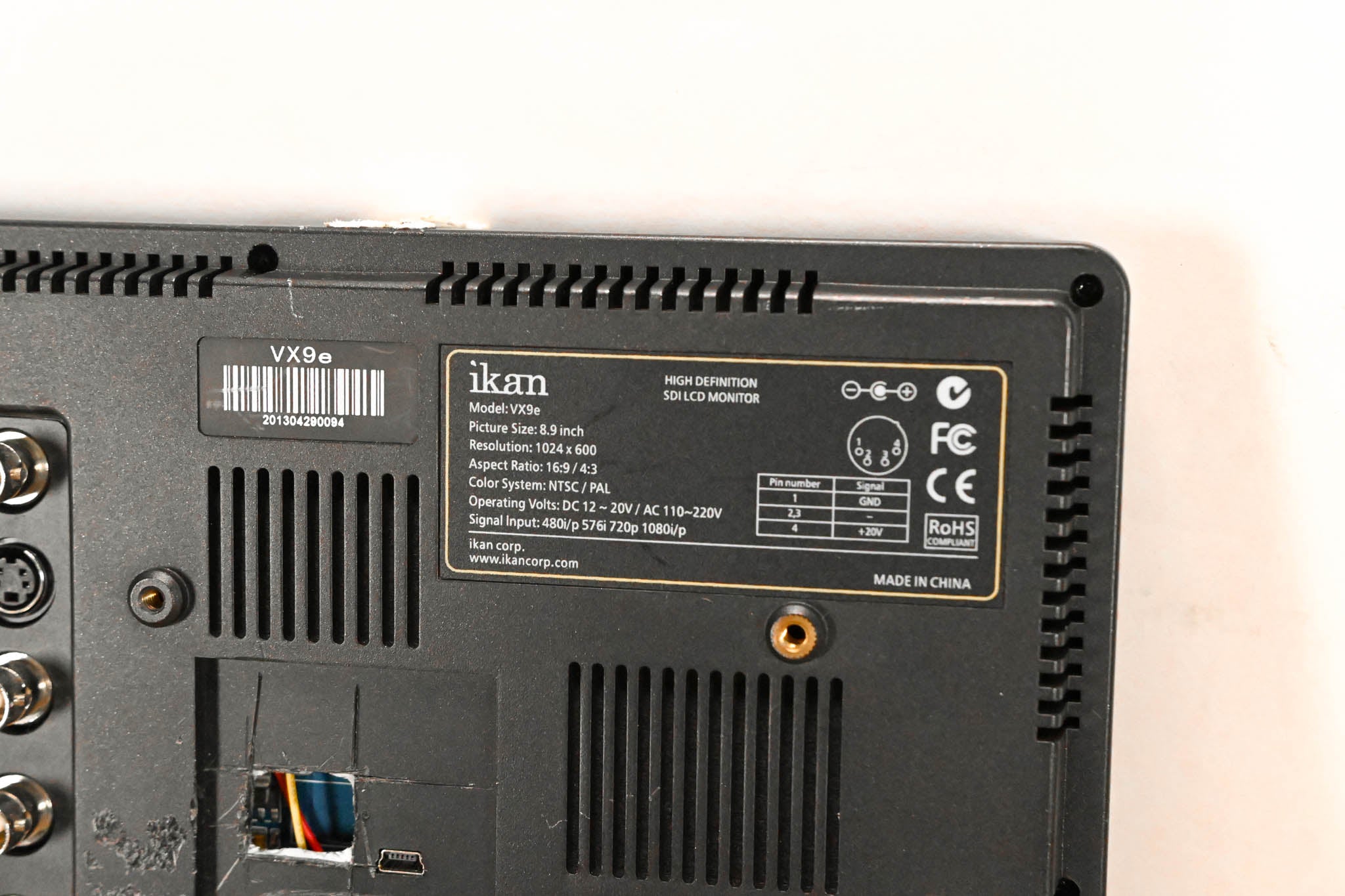 Ikan VX9e 9” HD-SDI Field Monitor (NO POWER SUPPLY)