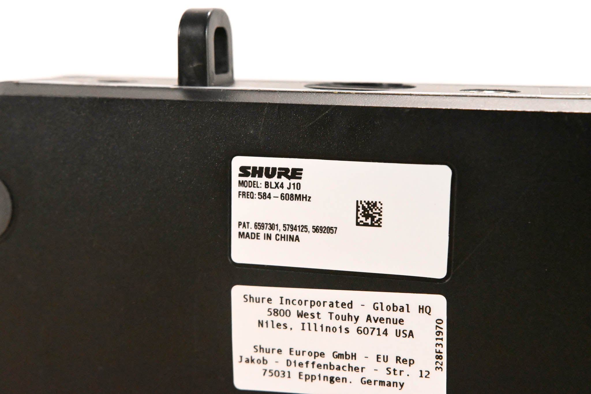Shure BLX4 Wireless Receiver - J10 Band: 584-608MHz (NO POWER SUPPLY)