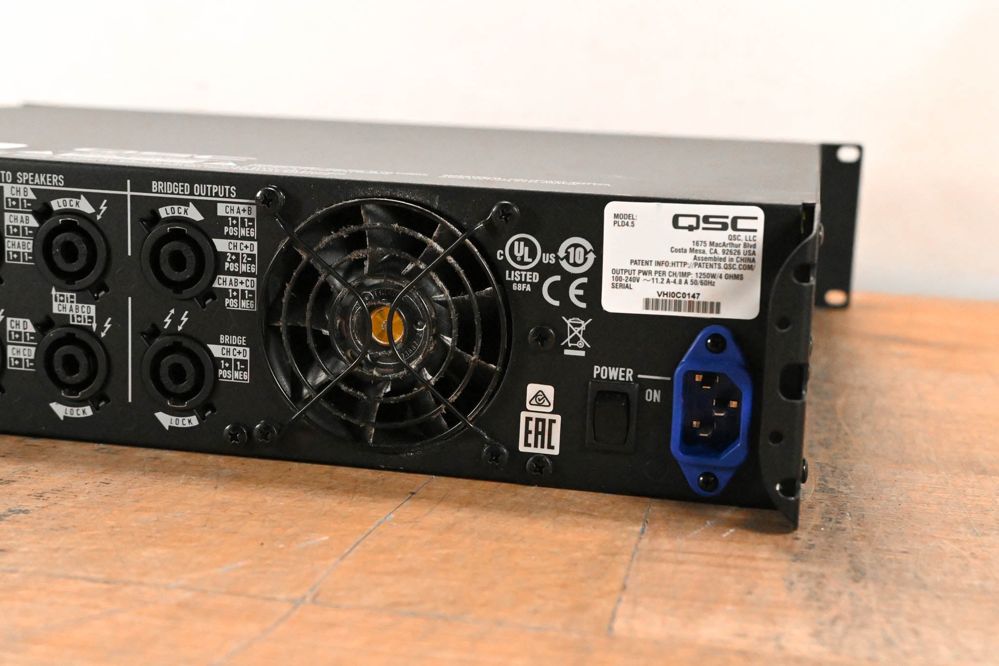 QSC PLD4.5 Four-Channel Power Amplifier with DSP