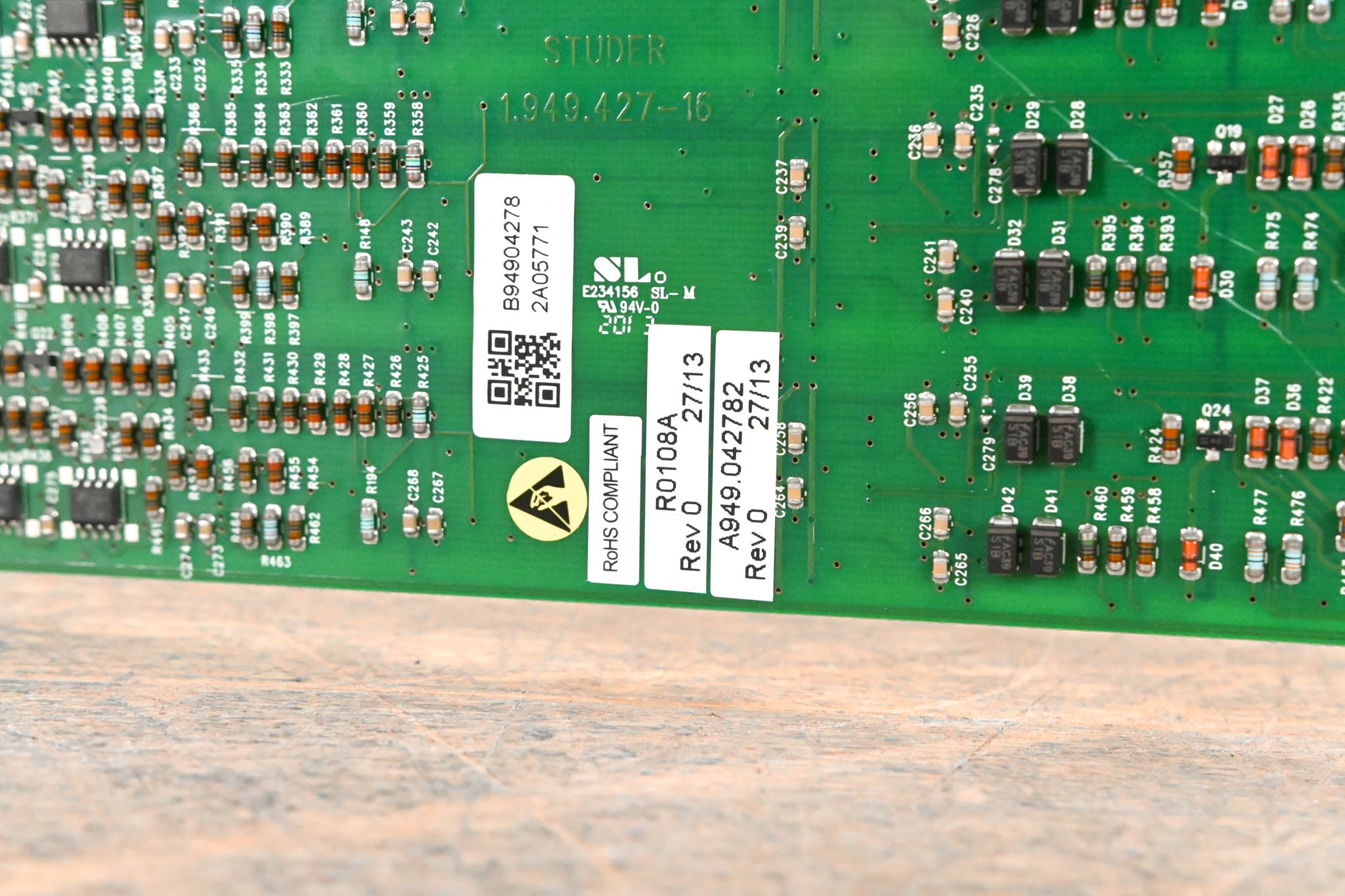 Studer Mic/Line In Card for D21m Modular I/O System