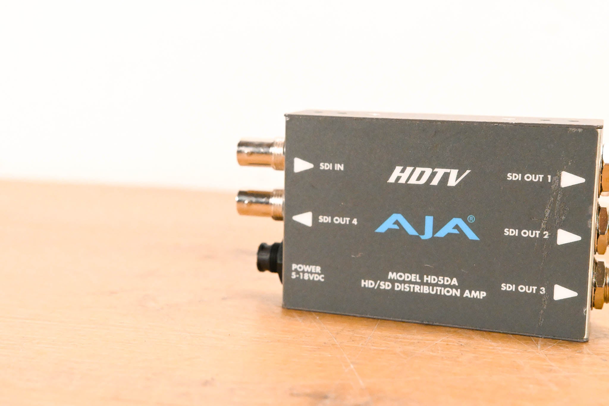 AJA HD5DA 1x4 HD/SD-SDI Distribution Amplifier/Repeater NO POWER SUPPLY
