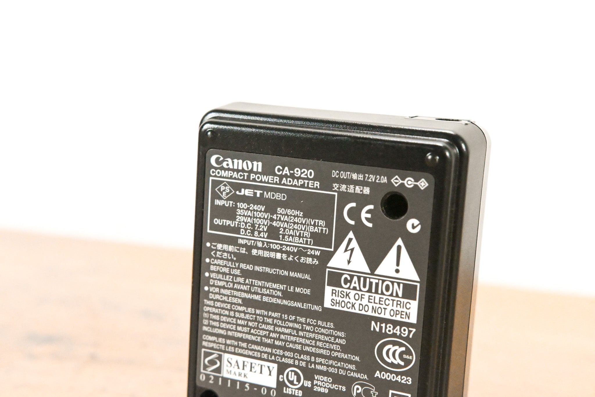 Canon CA-920 Compact Power Adapter (NO POWER SUPPLY)