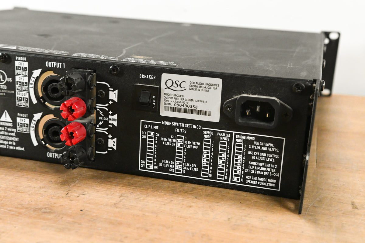 QSC RMX850 2-Channel Power Amplifier