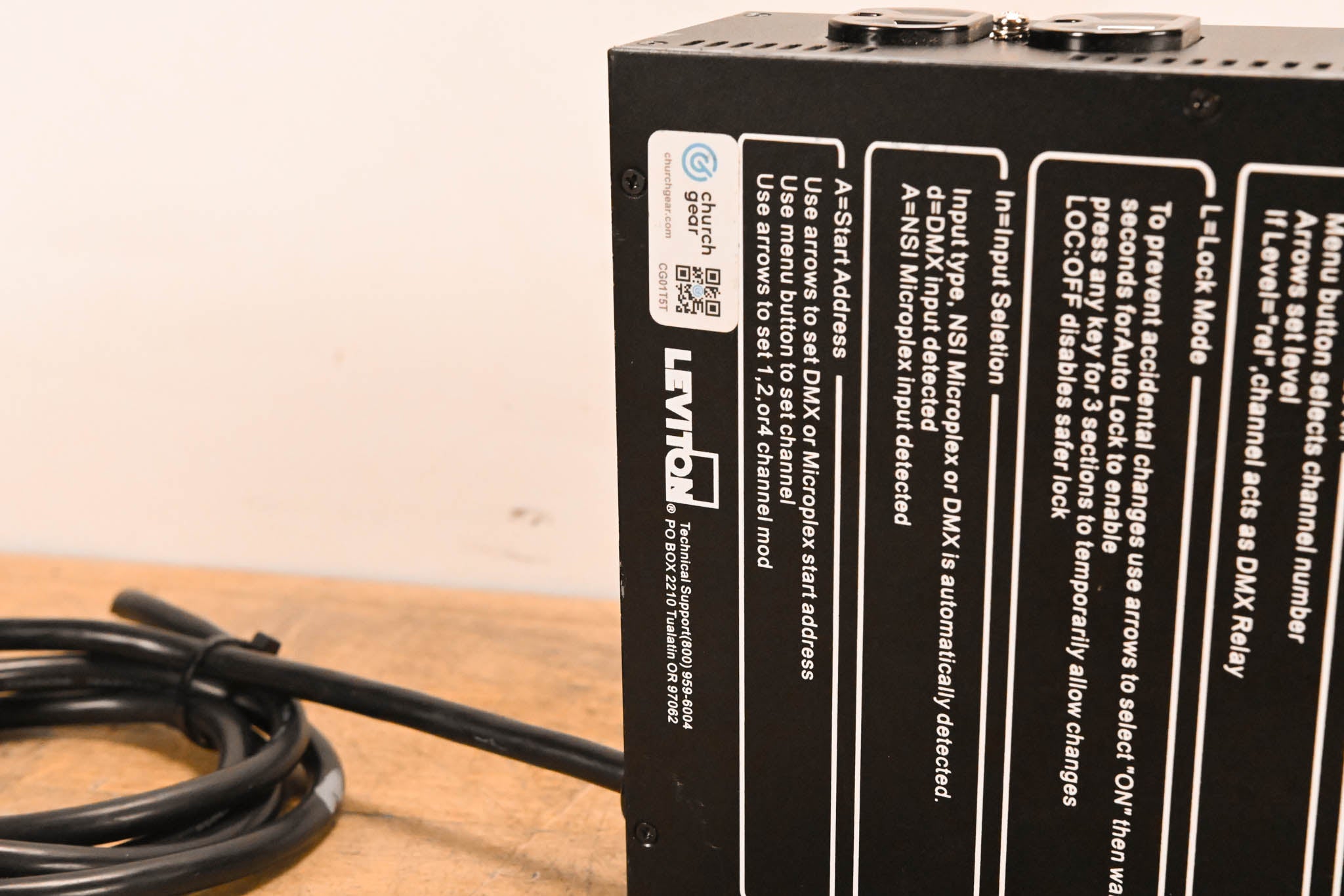 Leviton D4DMX-MD3 4-Channel Programmable Dimmer Pack