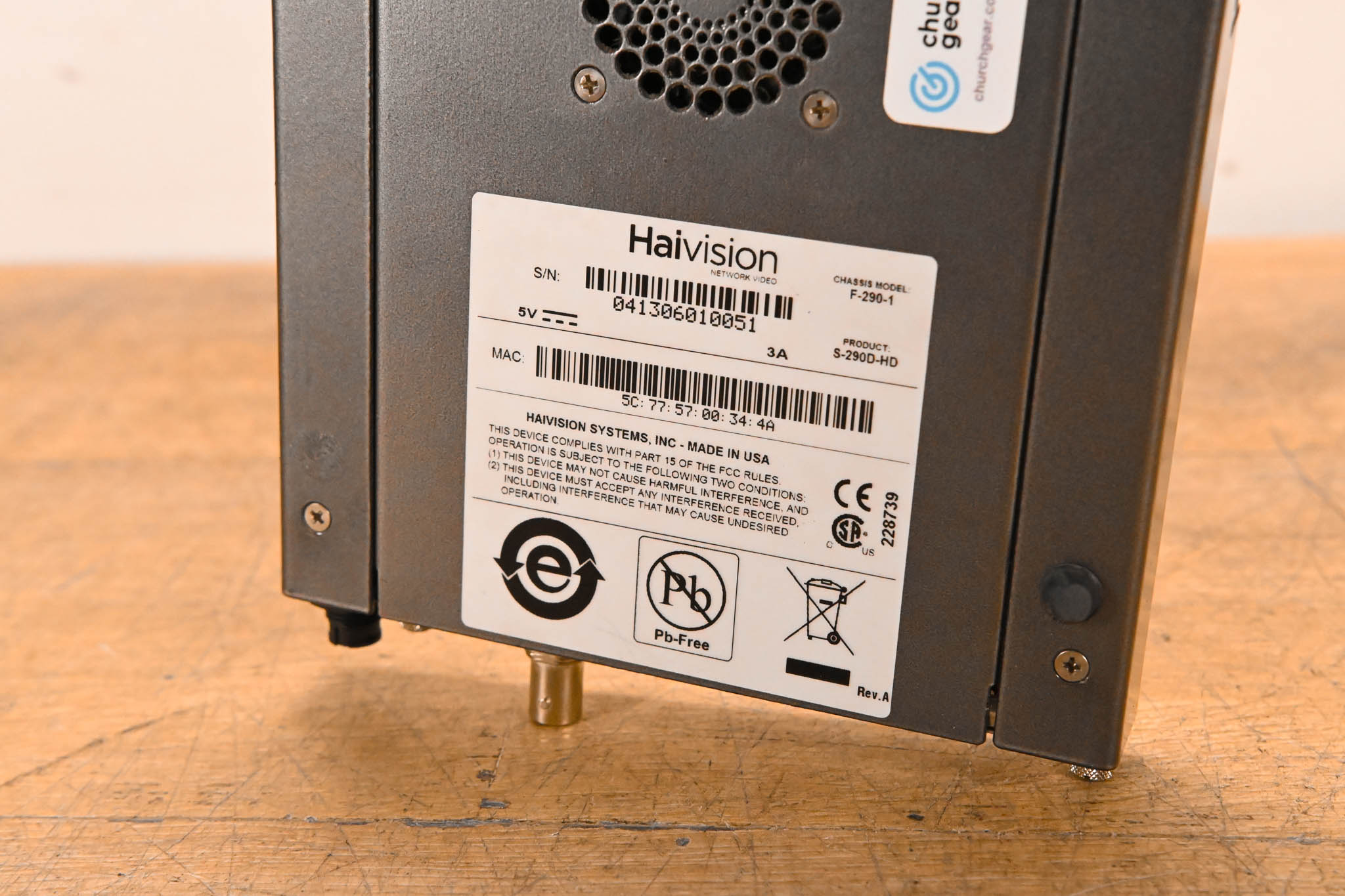 HaiVision S-290D-HD Makito Decoder Appliance (NO POWER SUPPLY)