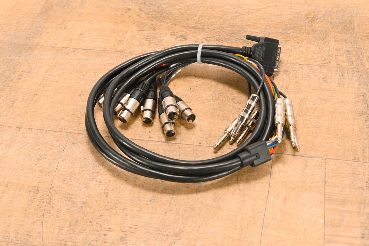 Unbranded DB25 Male to (8x)XLRF and (8x)TRS Cable - 10ft