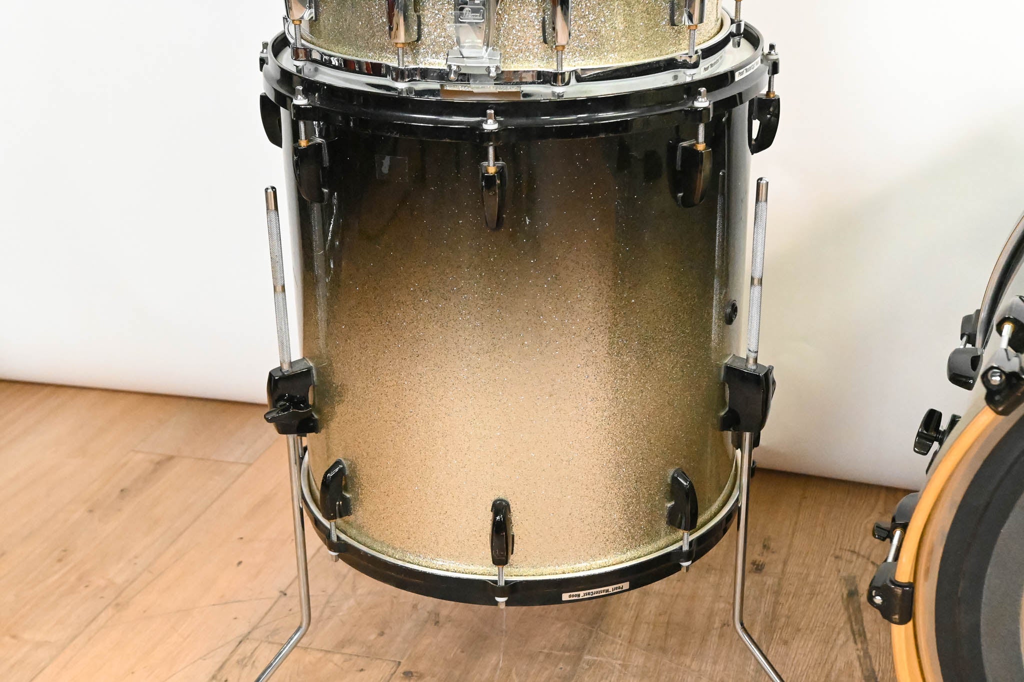 Pearl Masters Maple 4-Piece Shell Pack - Black Sparkle Fade
