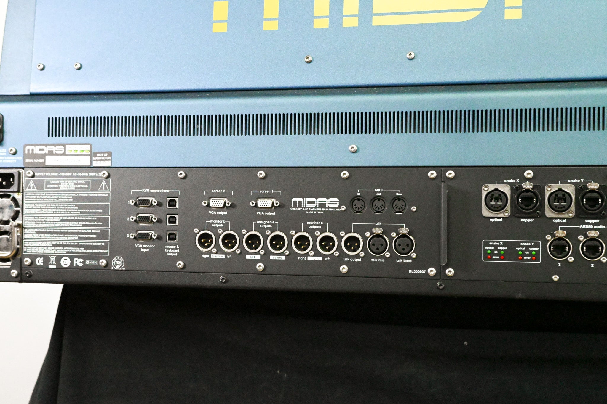 Midas PRO6 64-Channel Digital Console with DL371 Audio System Engine