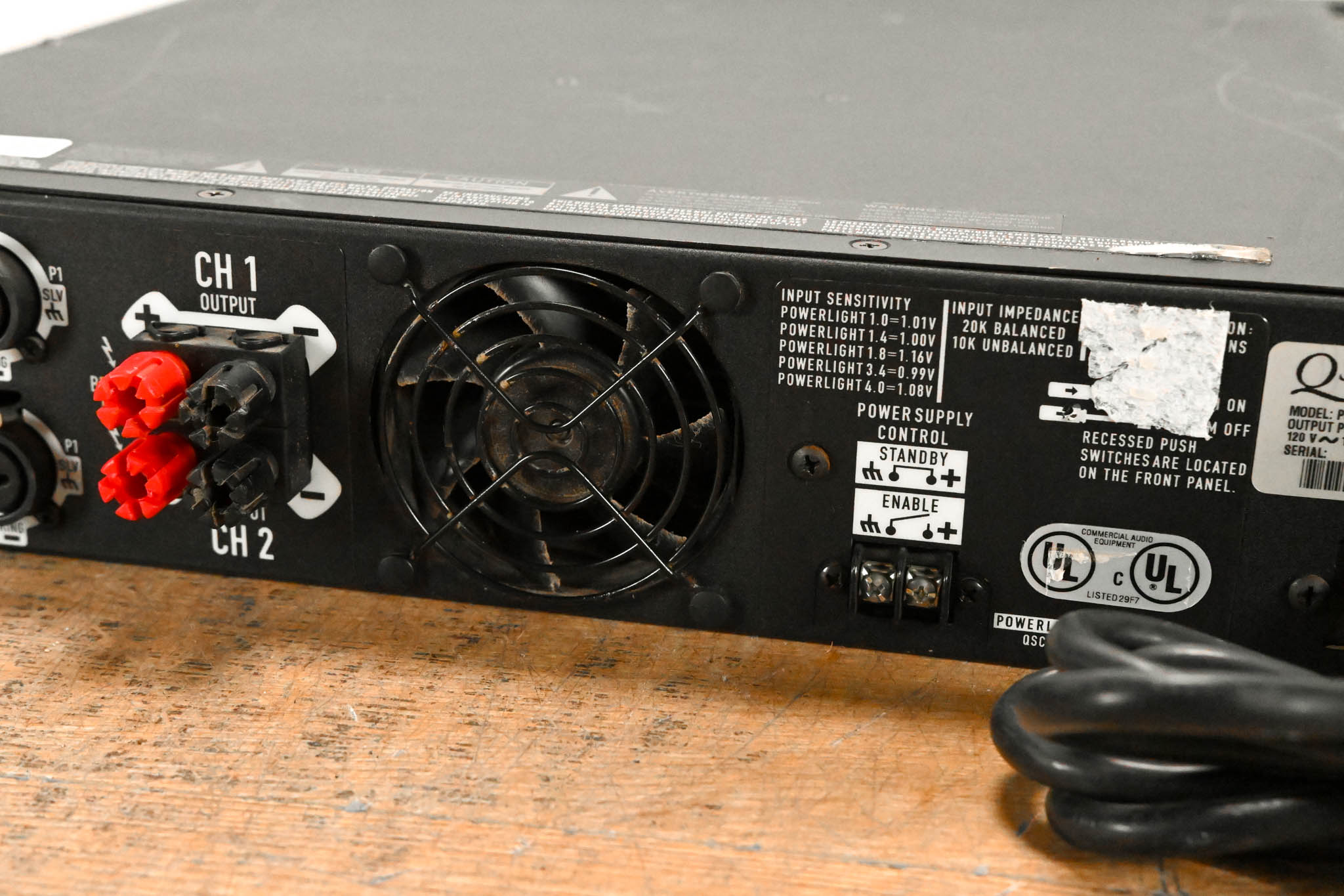 QSC PowerLight 1.4 2-Channel Power Amplifier