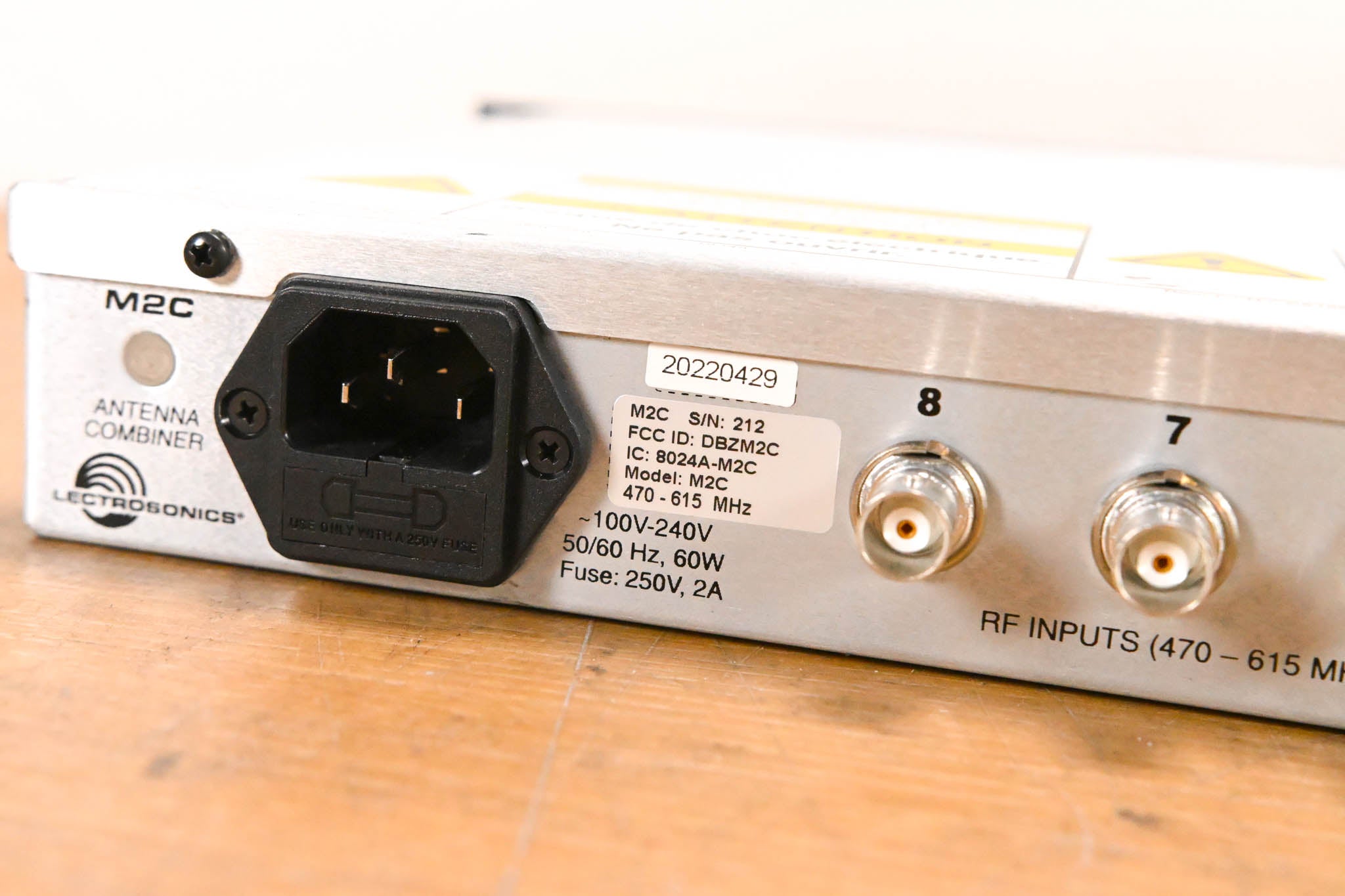 Lectrosonics M2C Active Antenna Combiner - 470-615 MHz