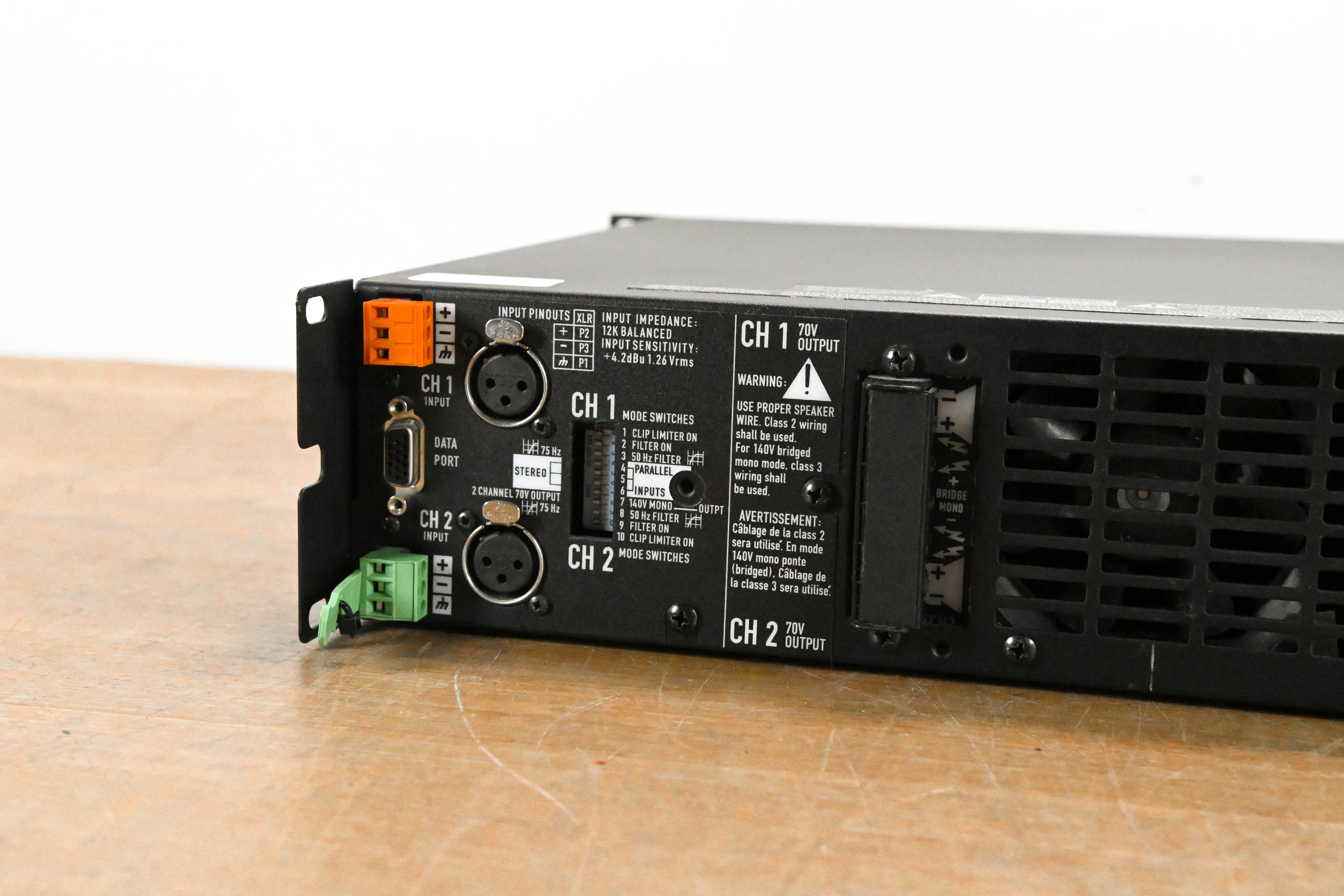 QSC CX1202V 1200W 70V 2-Channel Power Amplifier