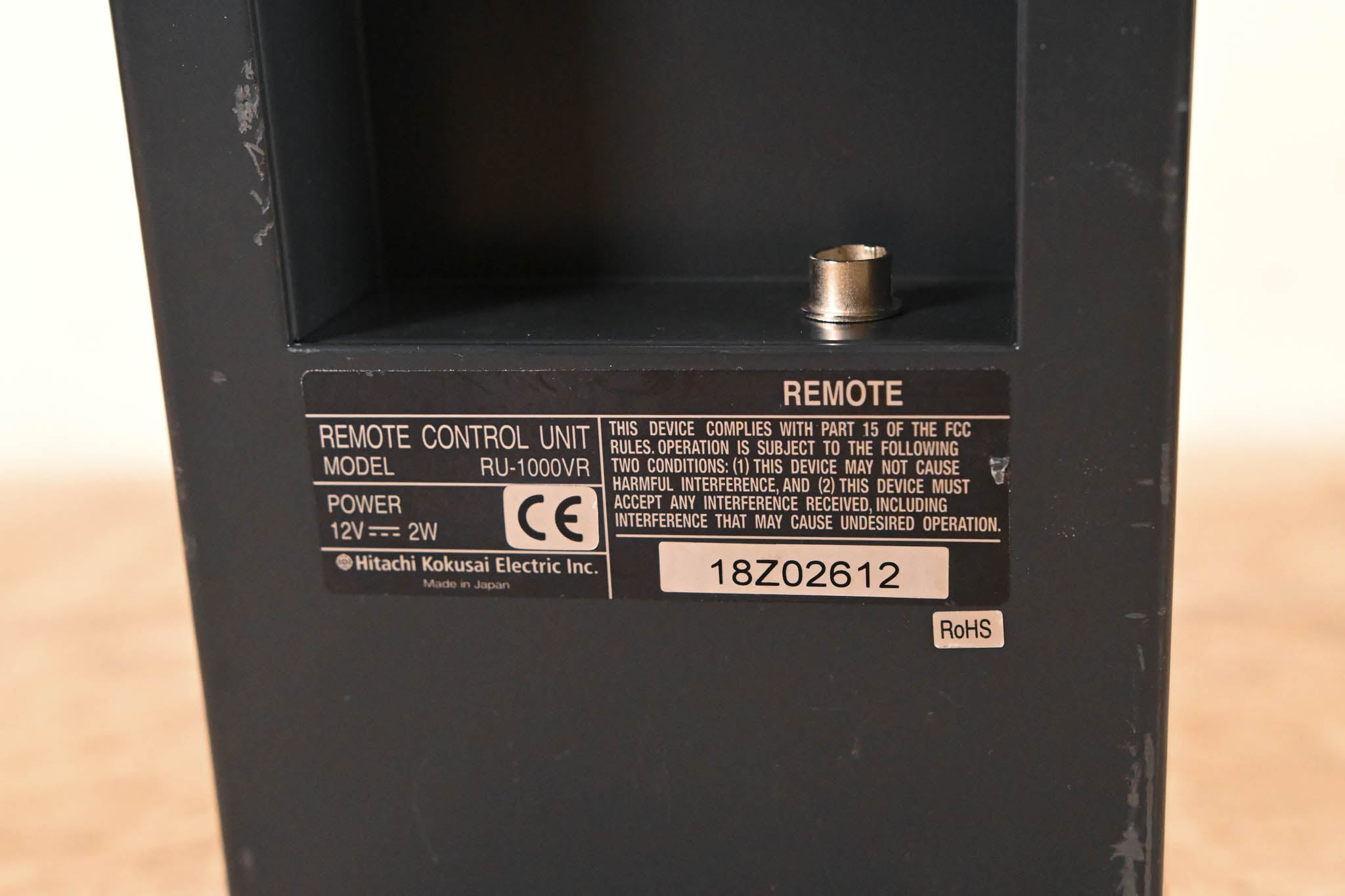 Hitachi RU-1000VR Remote Control Panel