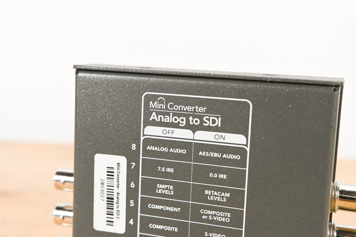 Blackmagic Design Mini Converter Analog to SDI (NO POWER SUPPLY)