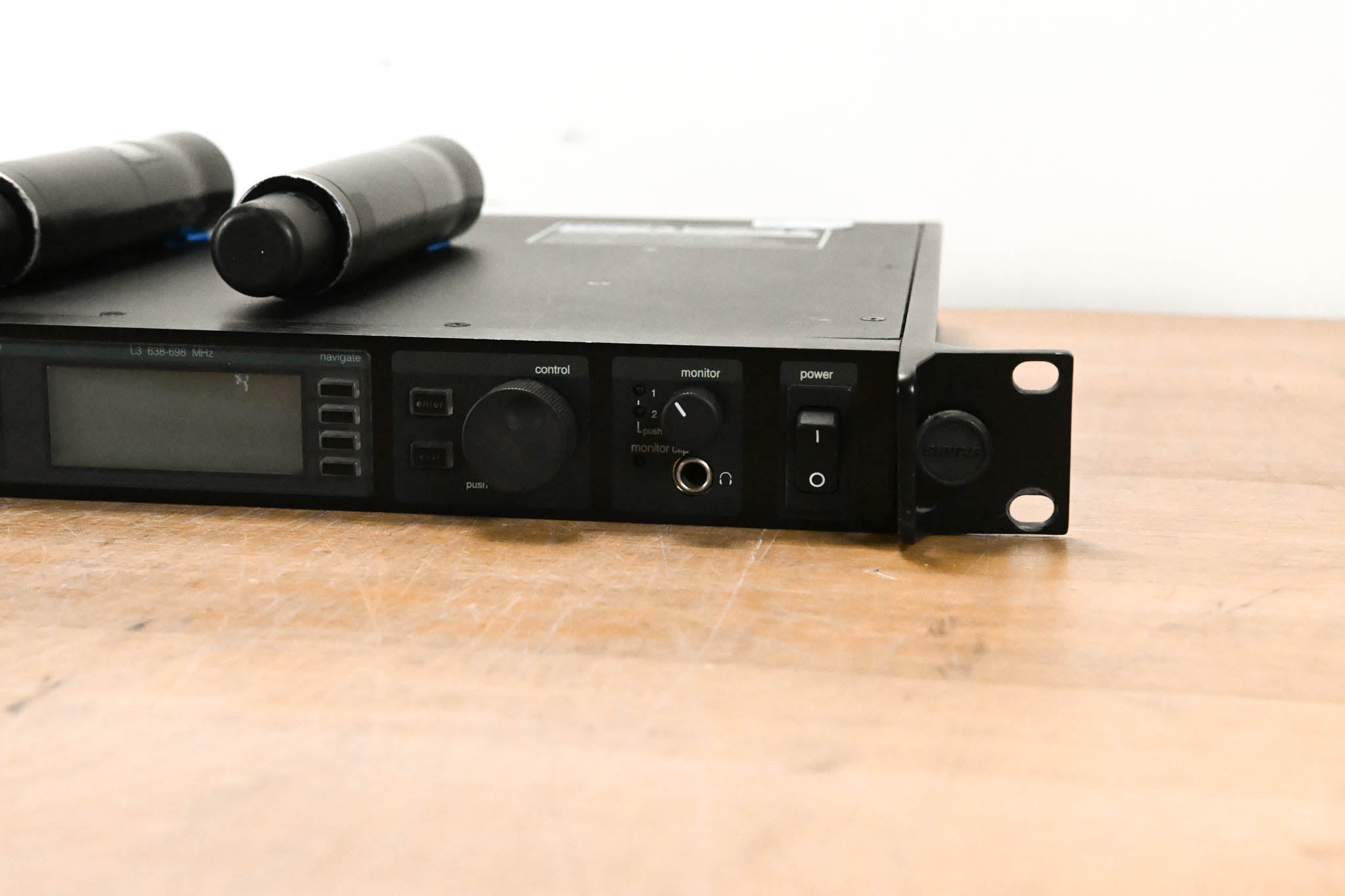 Shure UR4D Dual Receiver w/ two UR2 Transmitters (No Capsules) - L3