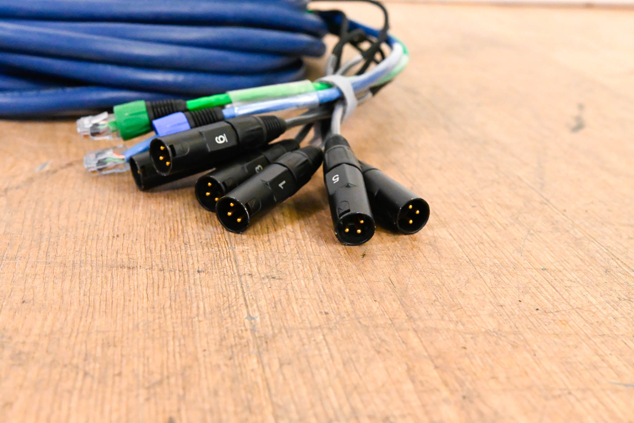 Whirlwind MD-6-2-C6-050 6x XLR-Channel Snake w/ 2x CAT6 Channels - 50ft
