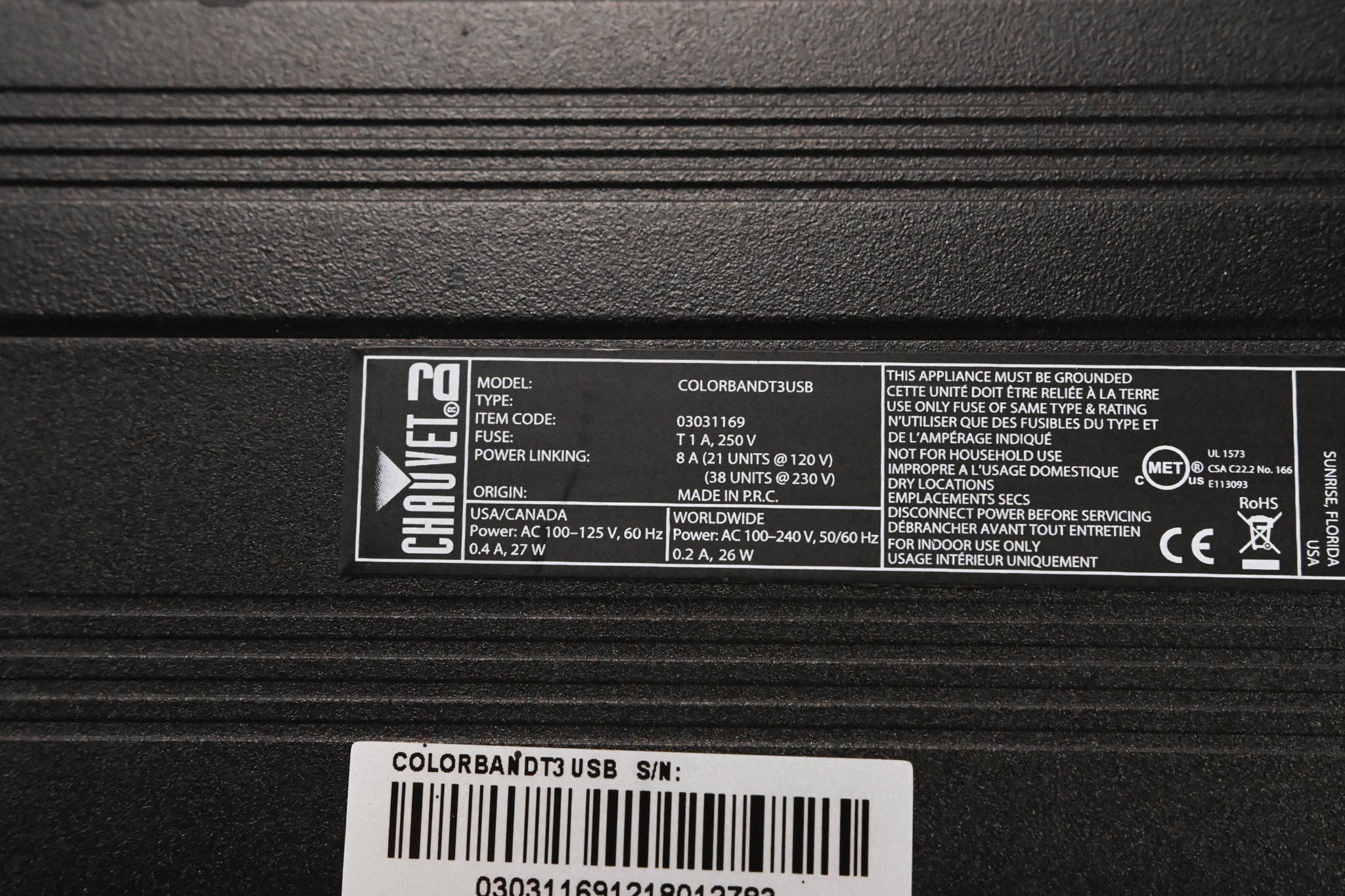 Chauvet COLORband T3USB Linear RGB Wash Light