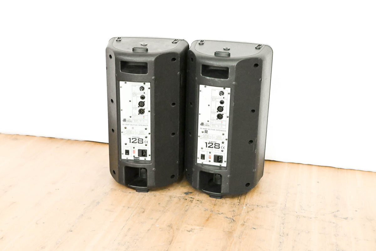 dBTechnologies Twin 128 Active 2-Way Stage Monitor (PAIR)