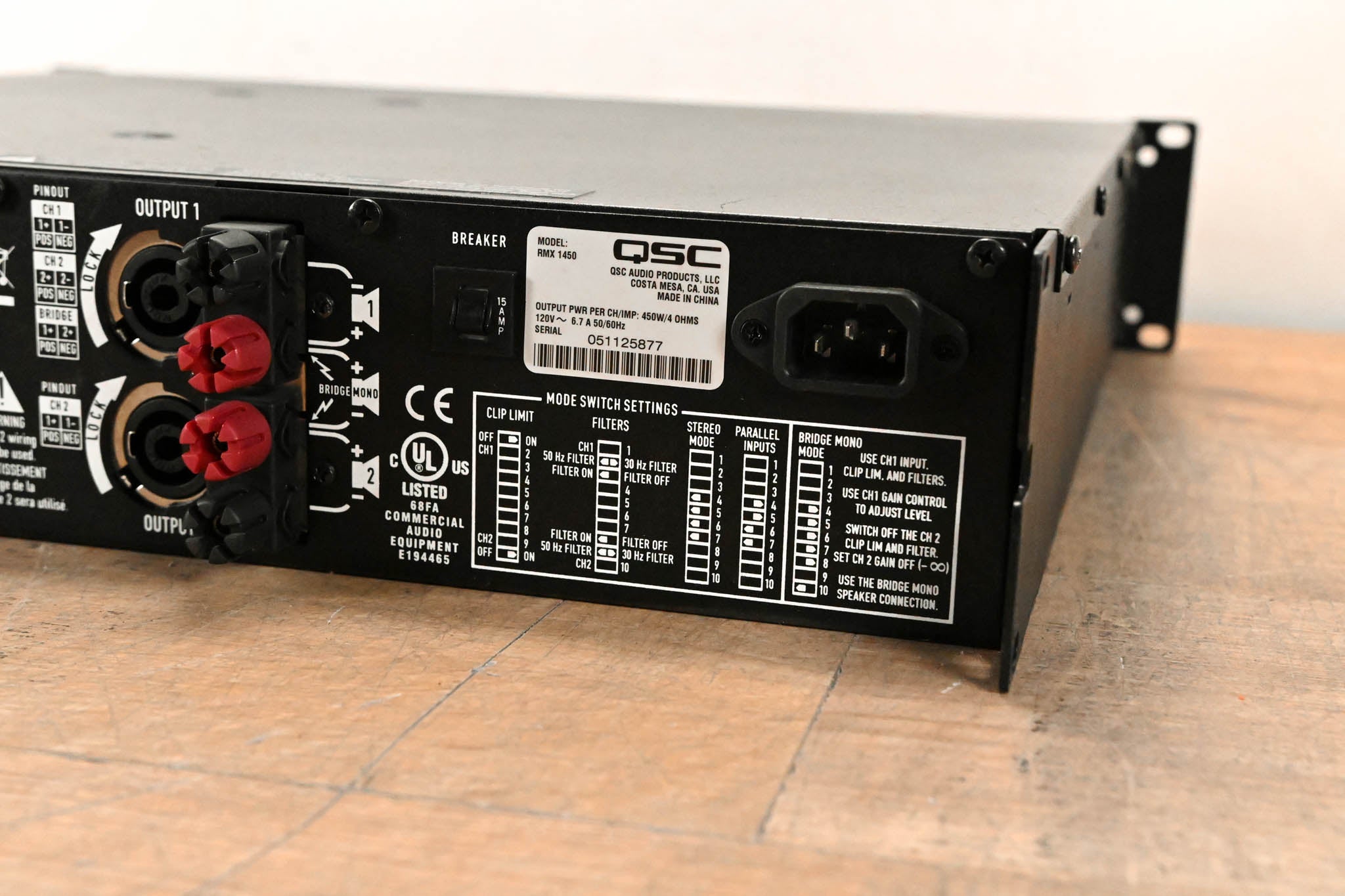 QSC RMX1450 2-Channel Power Amplifier