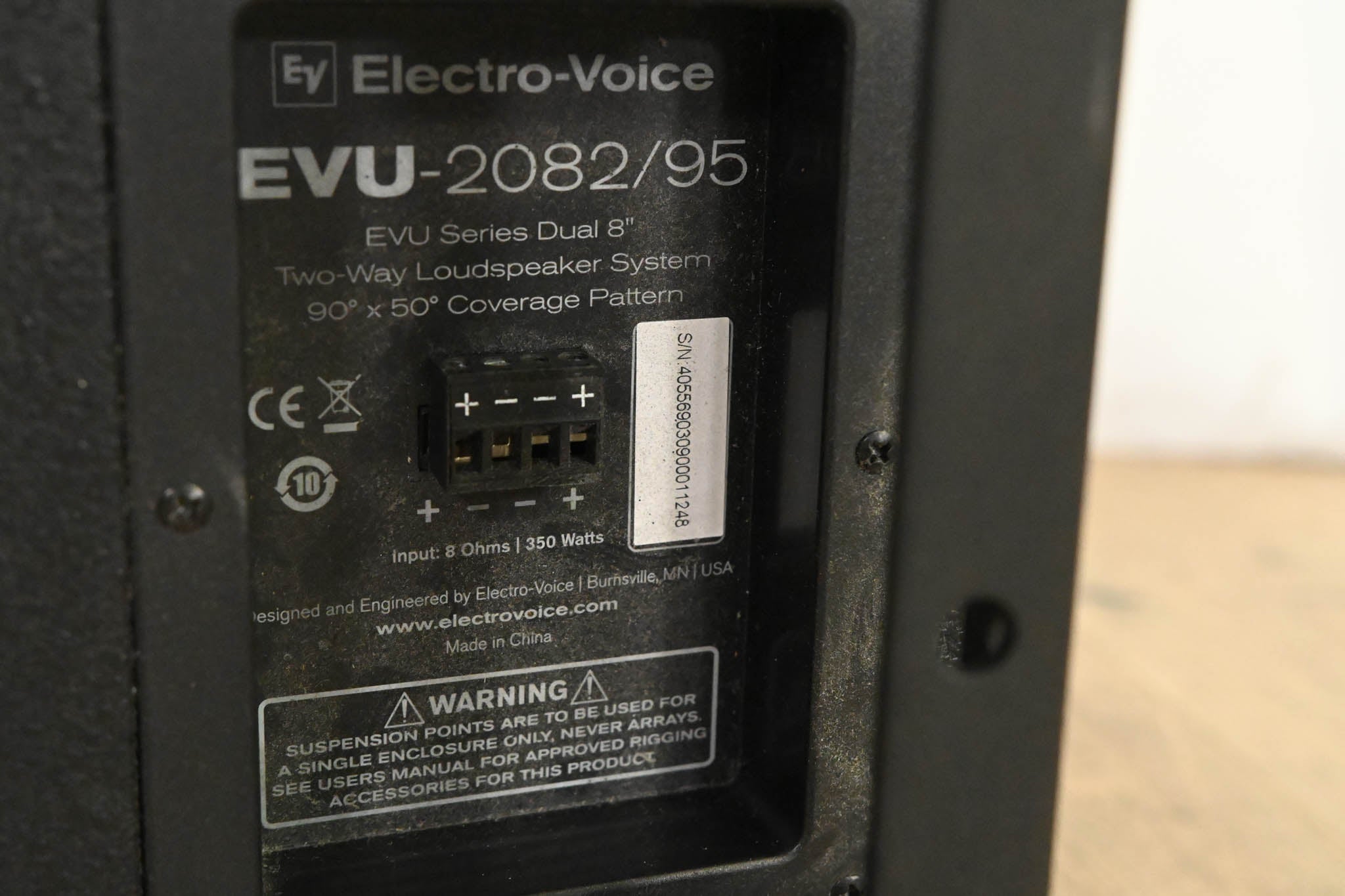 Electro-Voice (EV) EVU-2082/95 Ultracompact 2‑Way Loudspeaker