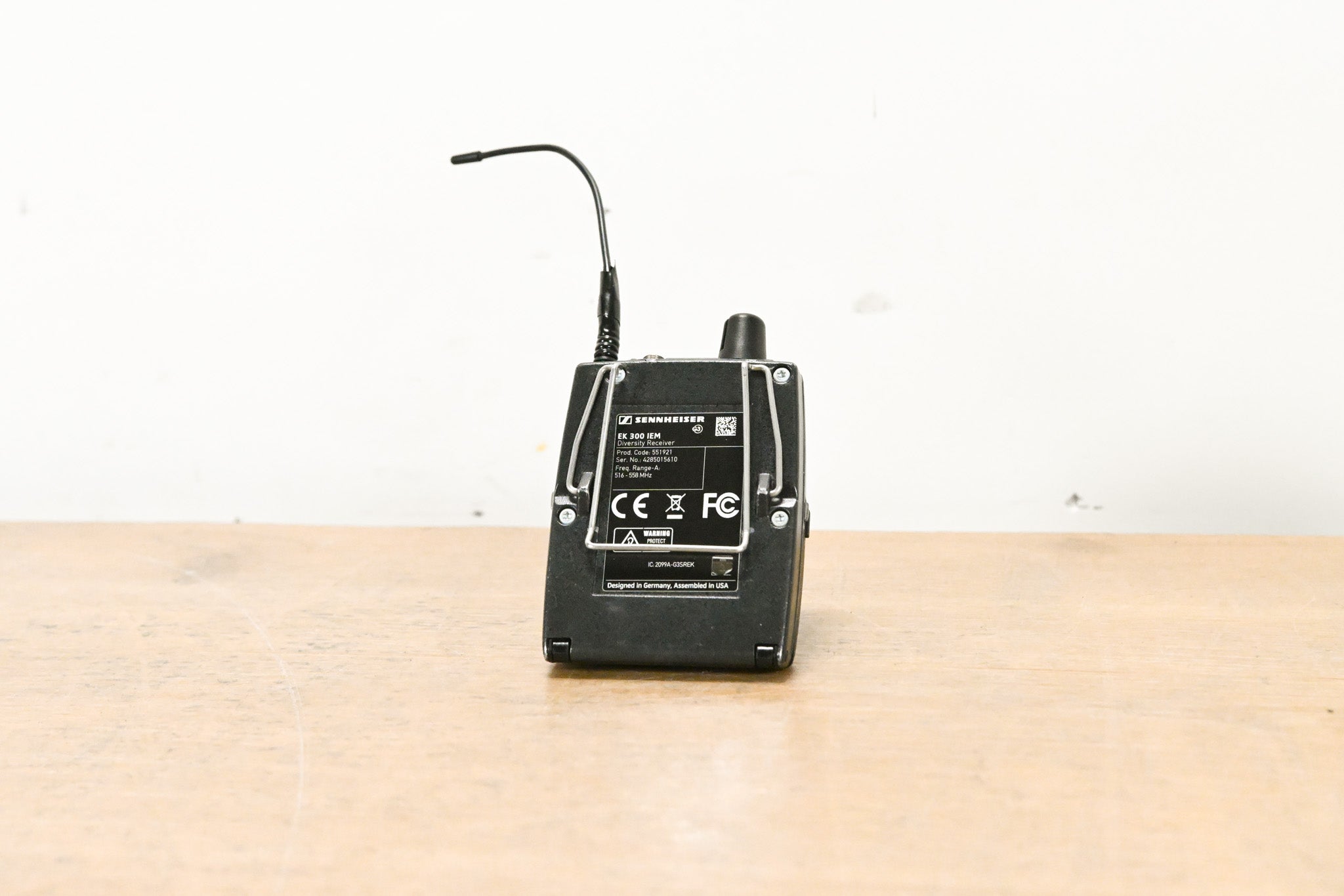 Sennheiser EK 300 IEM G3 Bodypack Wireless Receiver A Range: 516-558 MHz