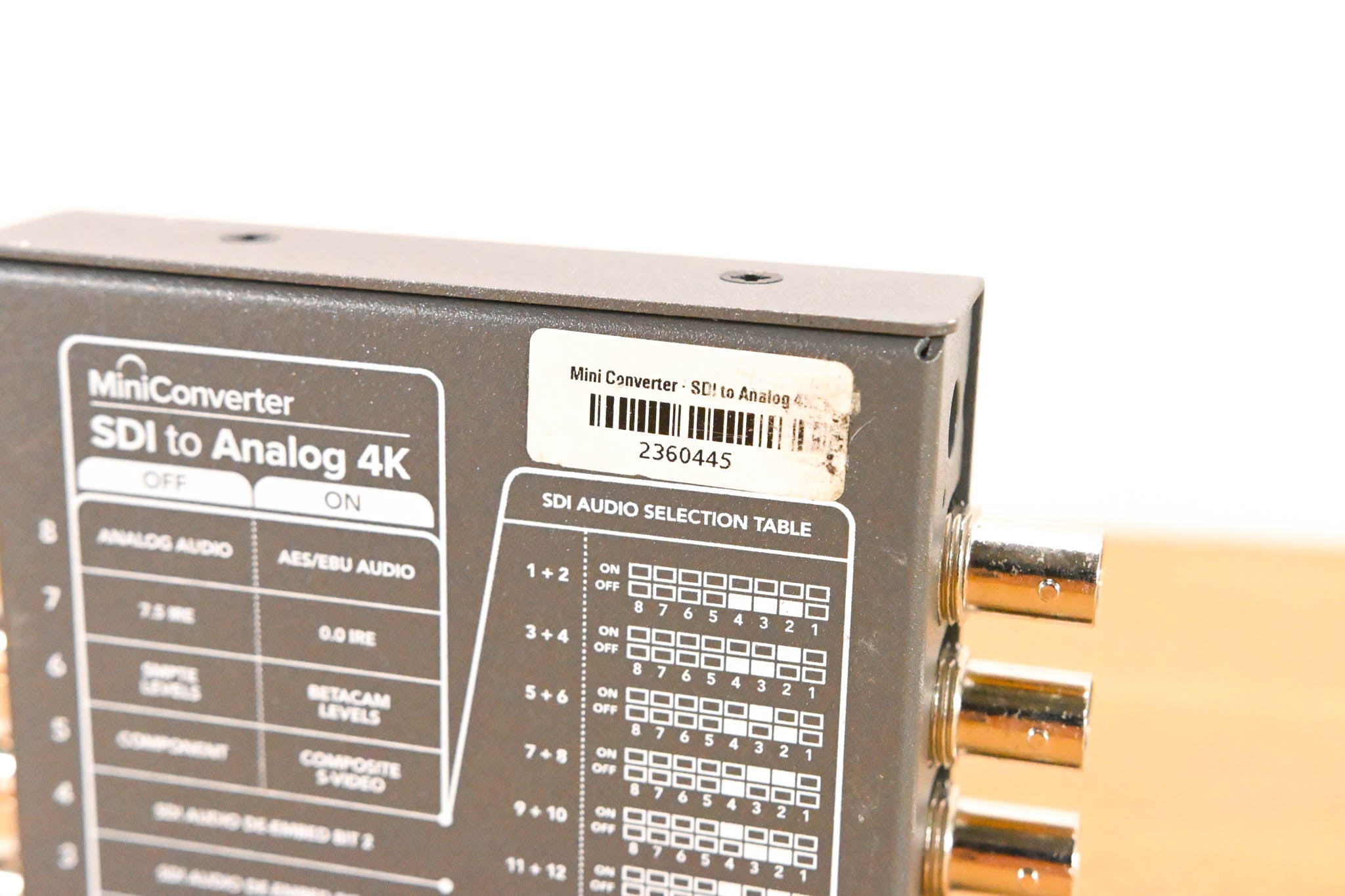 Blackmagic Design Mini Converter SDI to Analog 4K (NO POWER SUPPLY)