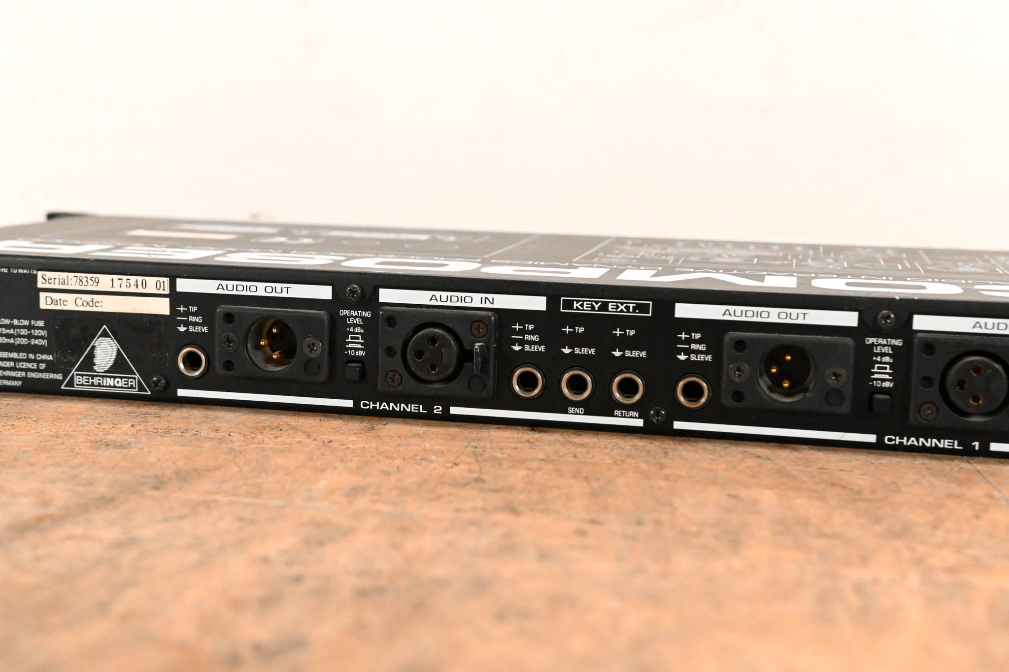 Behringer MDX2000 COMPOSER Audio Interactive Dynamics Processor