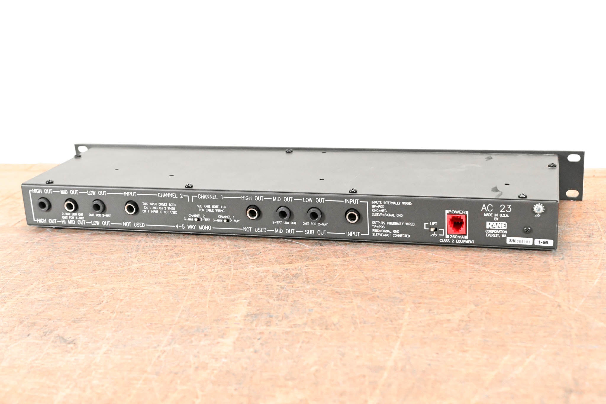 Rane AC 23 Active Crossover (NO POWER SUPPLY)