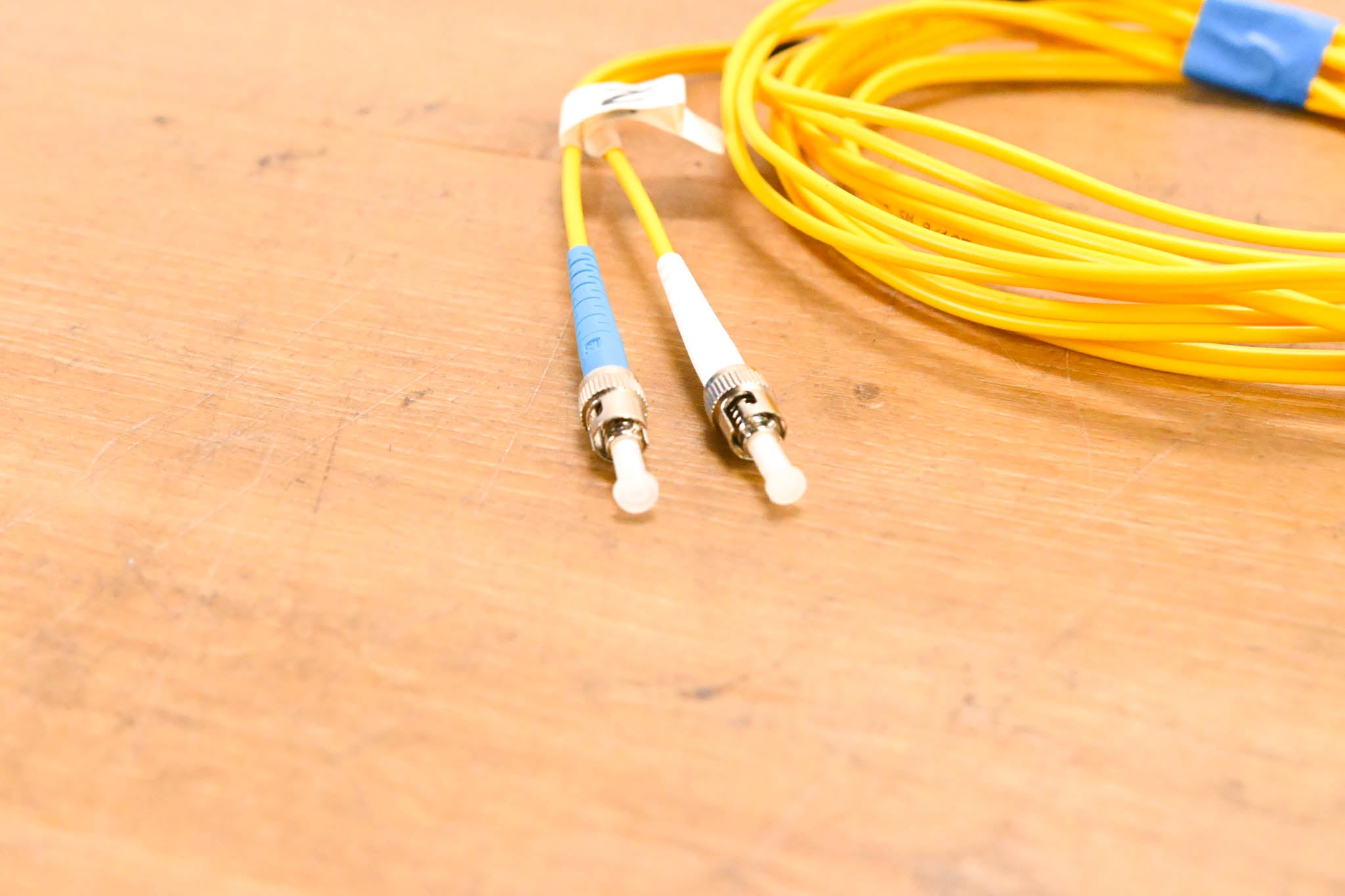 Unbranded SC-ST Duplex Single Mode Fiber Optic Patch Cable - 10'