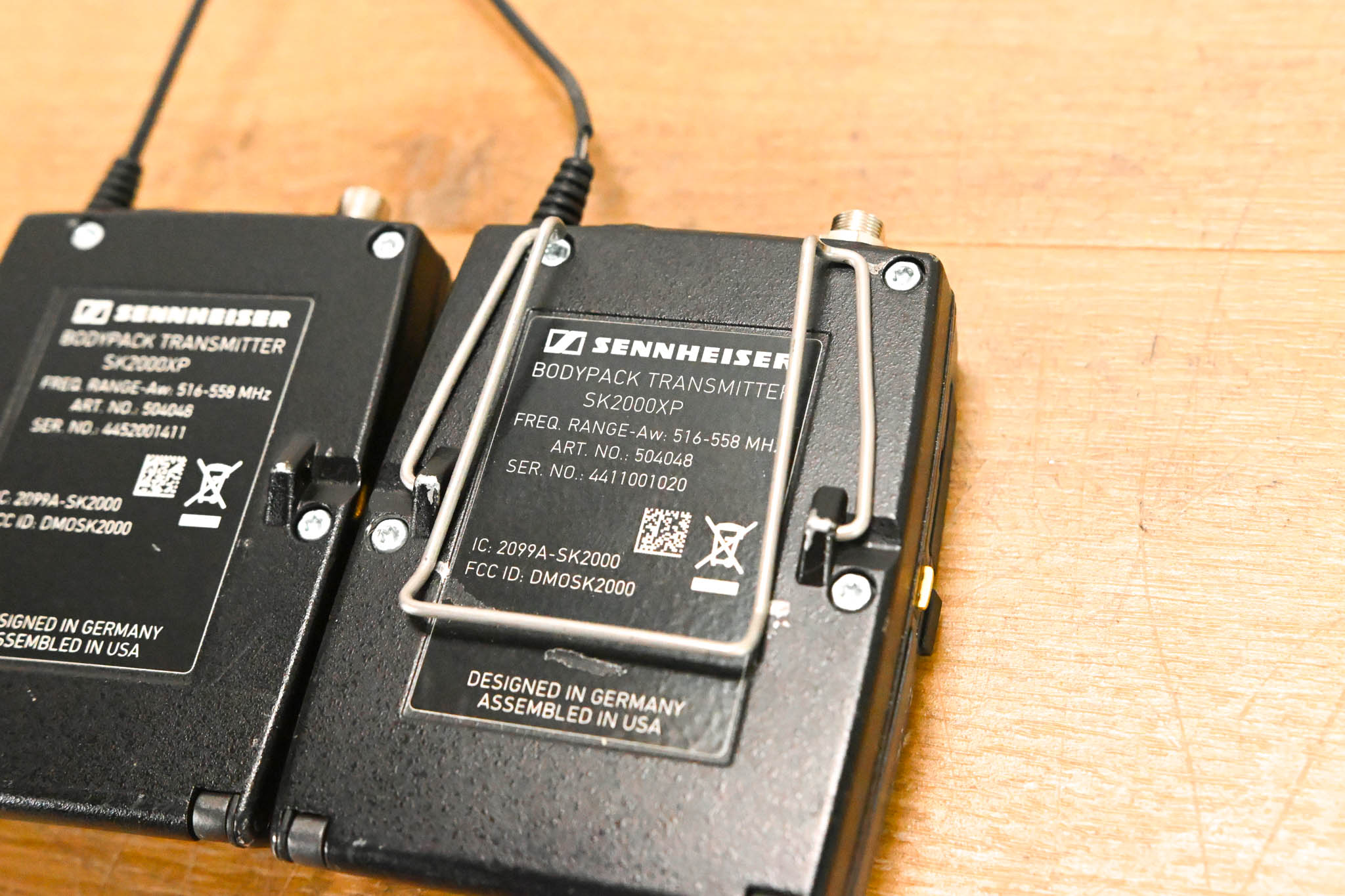 Sennheiser EM 2050 Wireless Receiver w/ two Beltpacks - 516-558 MHz