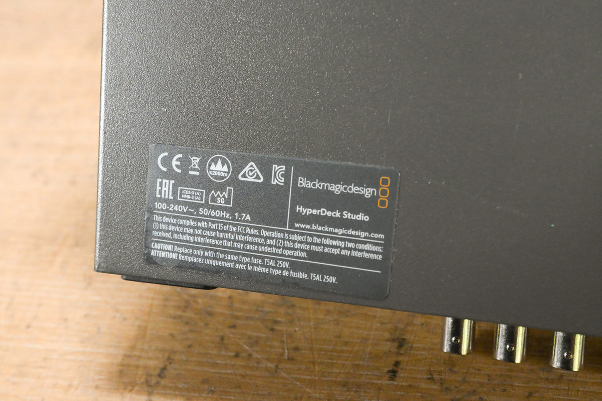 Blackmagic Design HyperDeck Studio 2