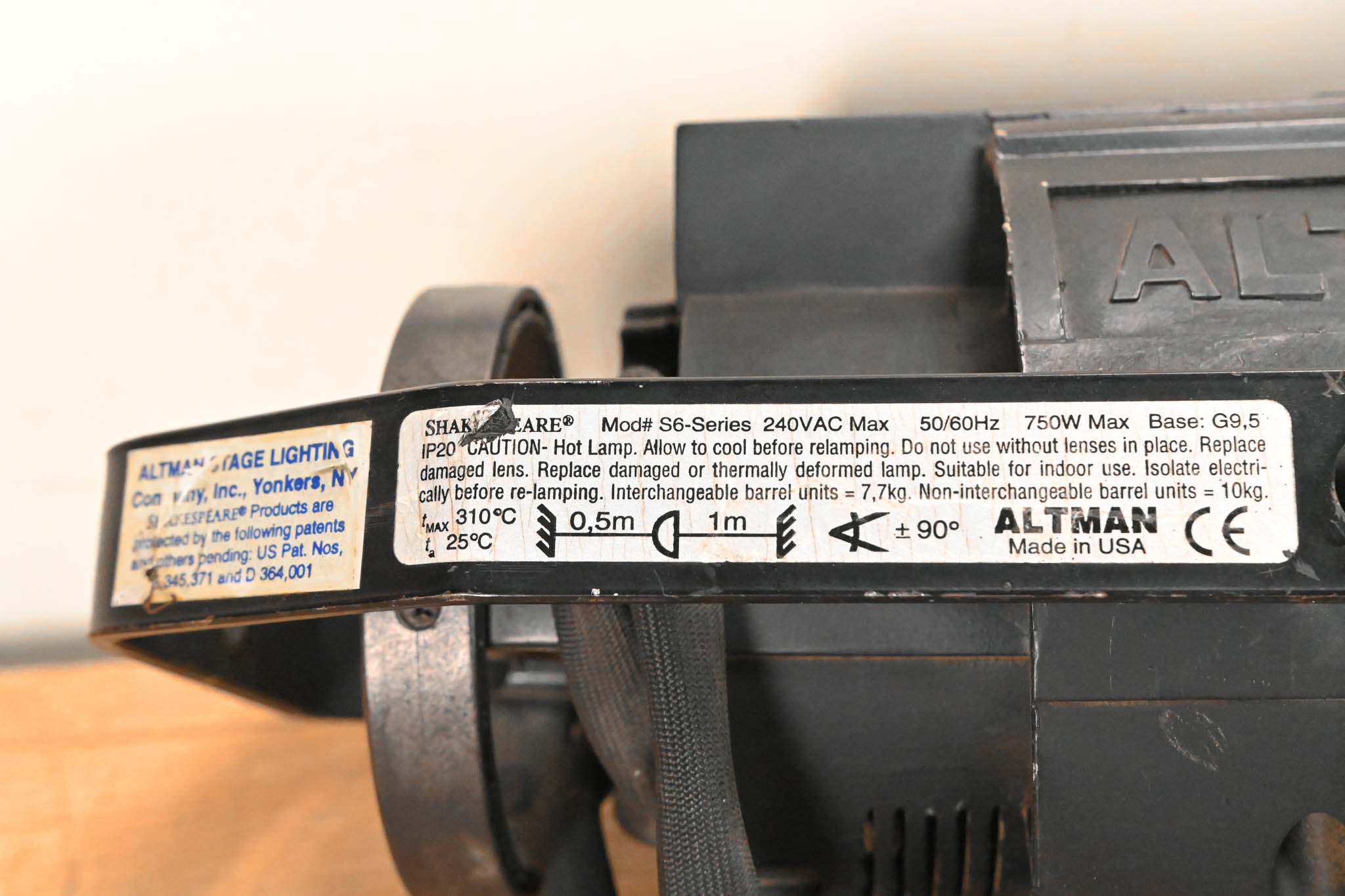 Altman Shakespeare S6-20 20 Degree Ellipsoidal Spotlight