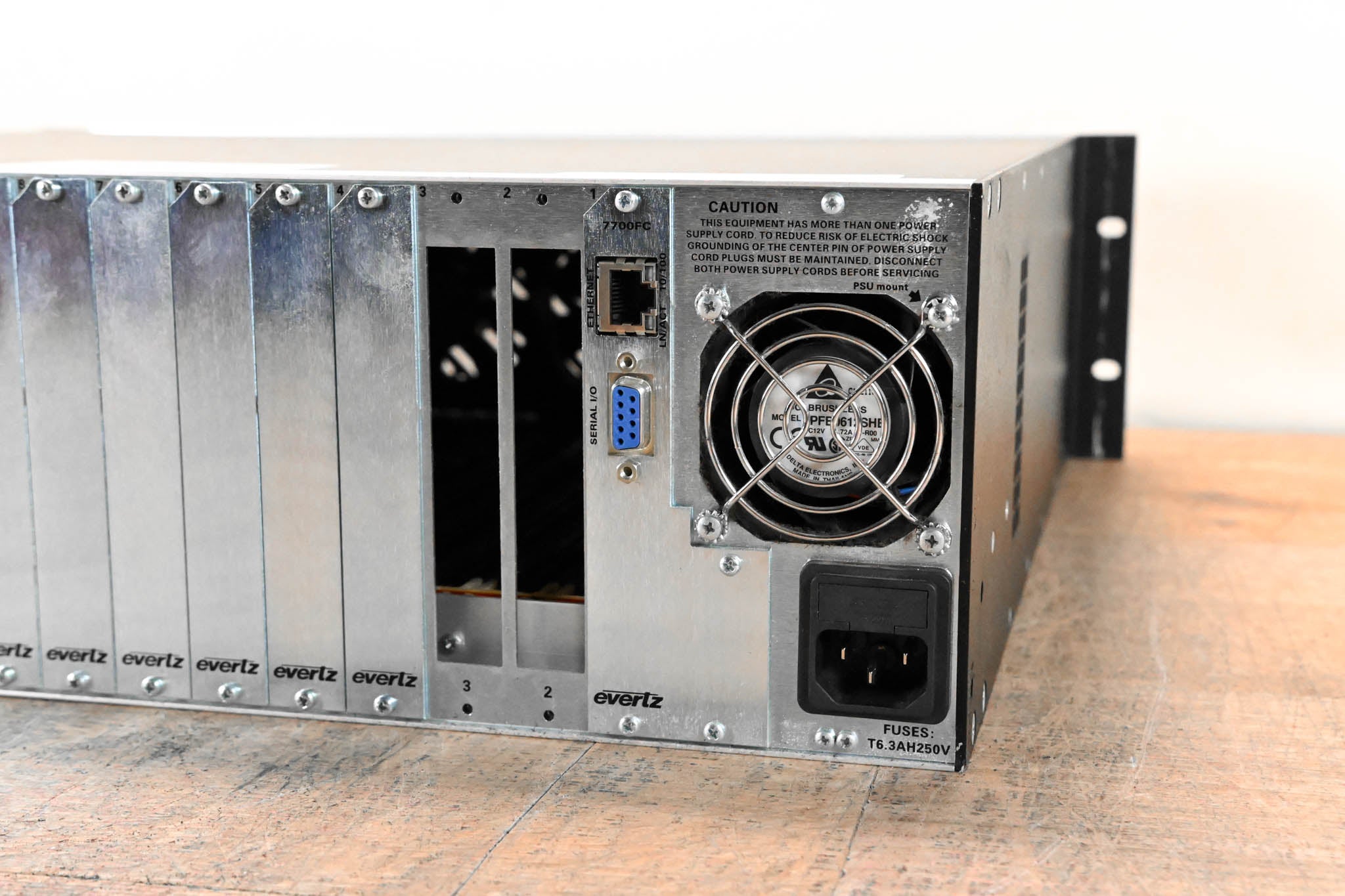 Evertz 7800FR 3RU Rackmount MultiFrame with Cards