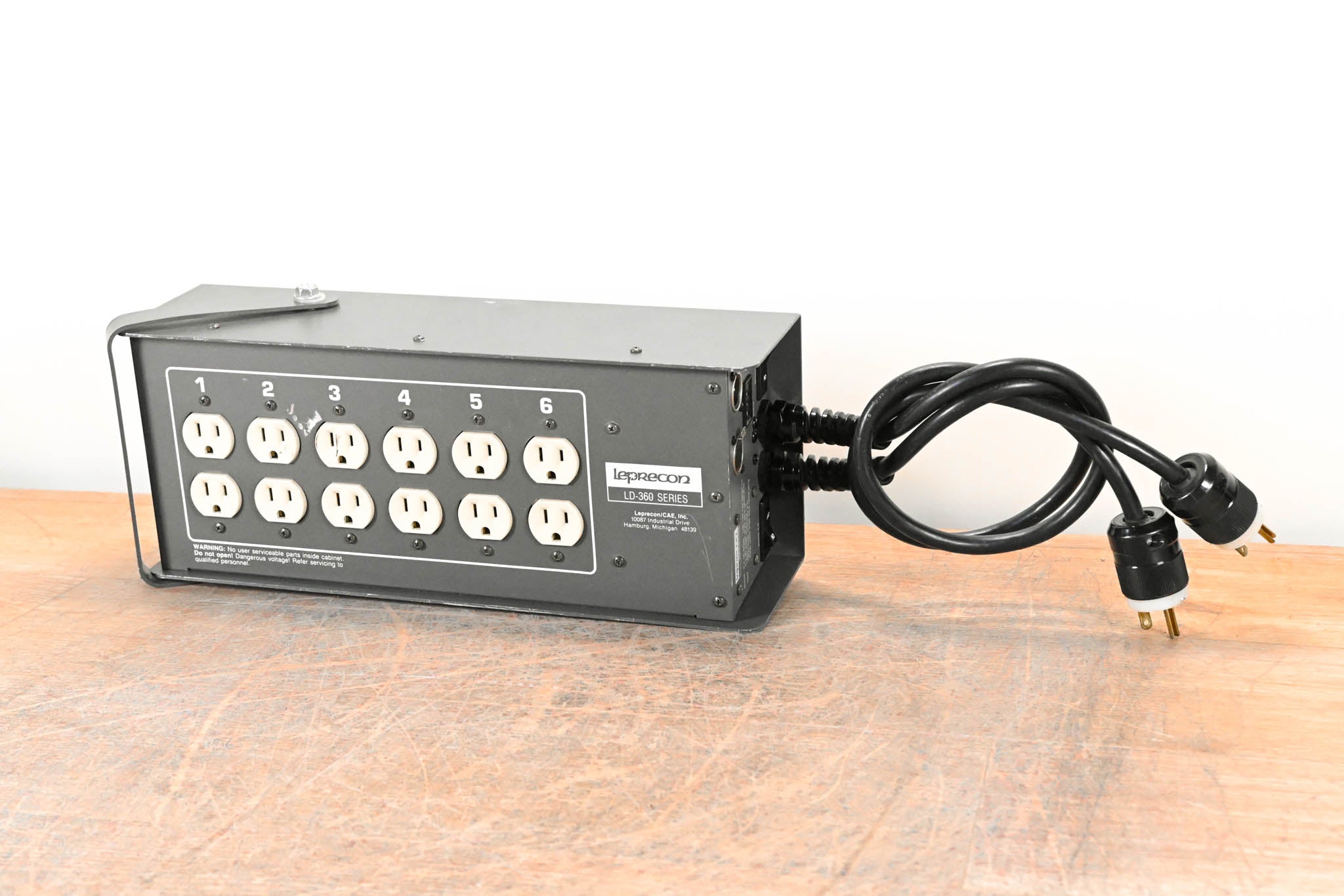 Leprecon LD-360-MPX-HP 6-Channel Edison DMX Dimmer