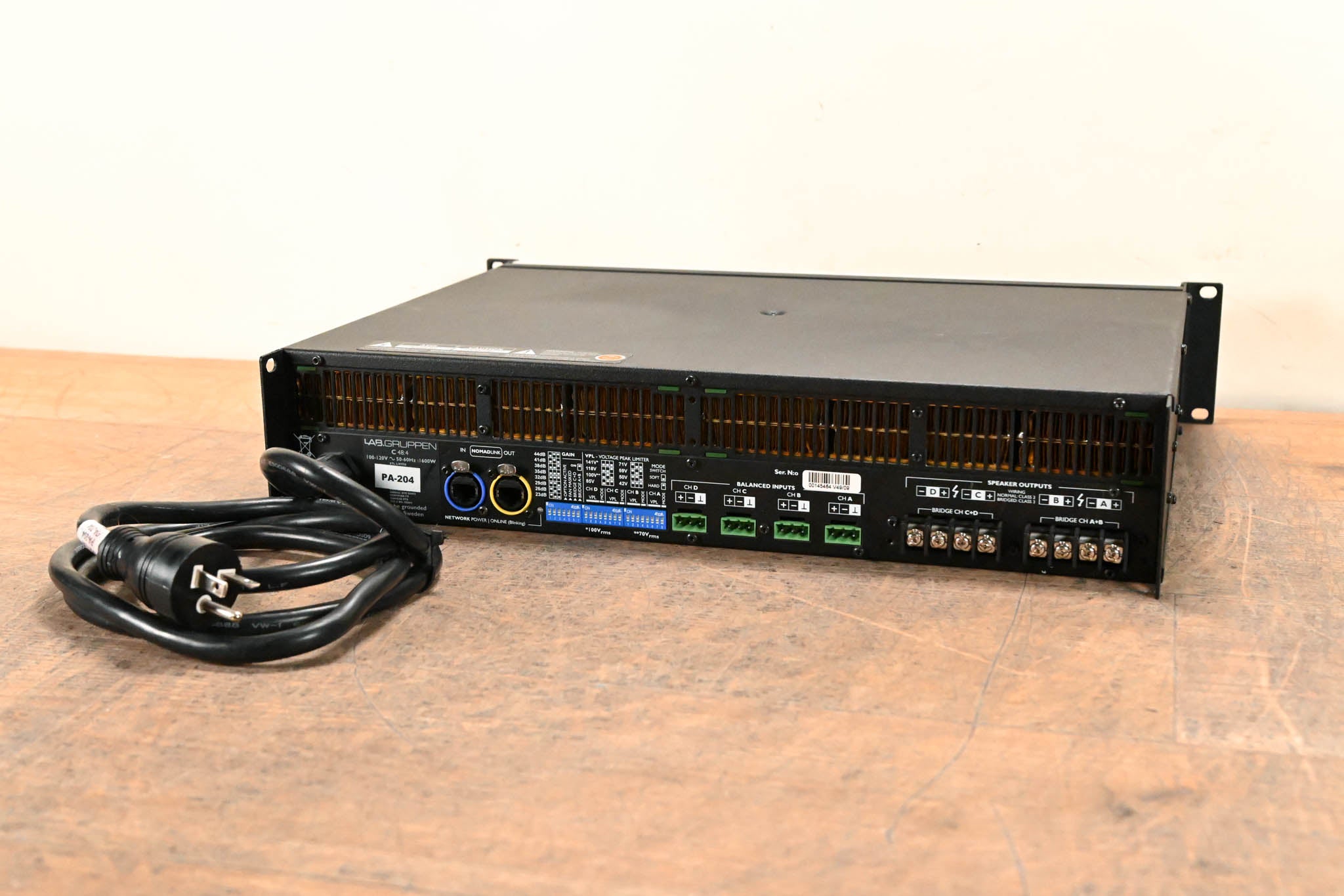 Lab Gruppen C 48:4 4800W 4-Channel Power Amplifier