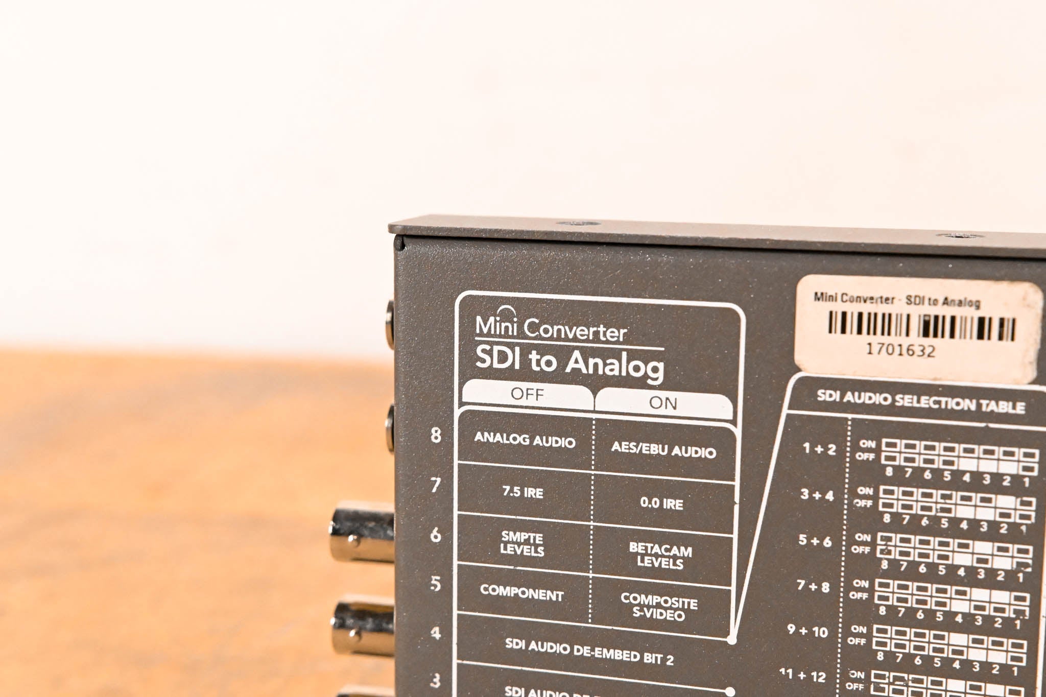 Blackmagic Design Mini Converter SDI to Analog (NO POWER SUPPLY)
