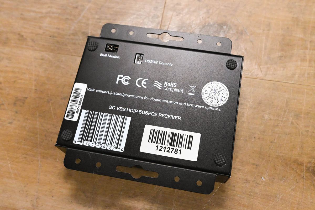 Just Add Power VBS-HDIP-505POE 3G 2GΩ/3G Receiver (NO POWER SUPPLY)