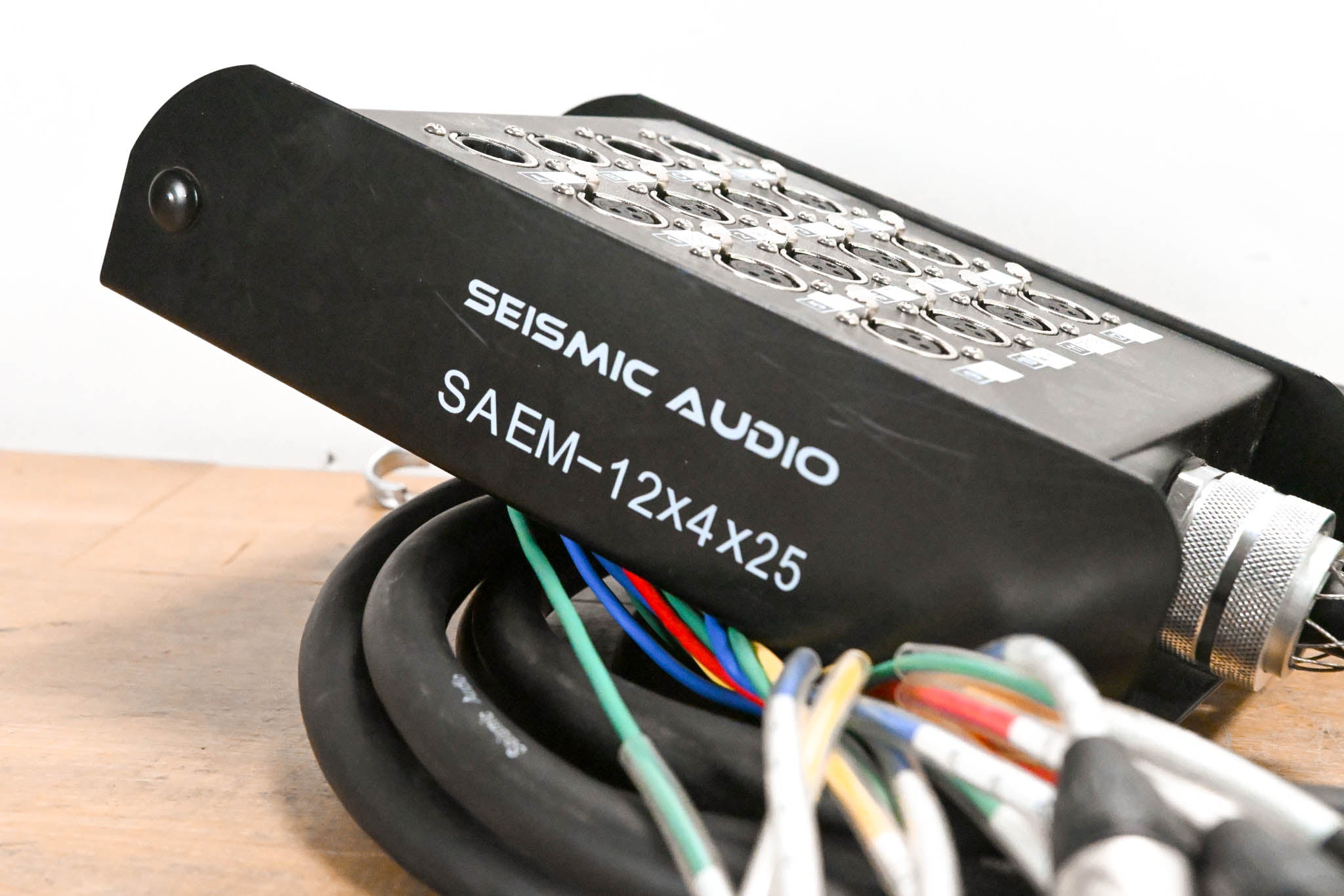 Seismic Audio SAEM-12x4x25 12-Channel XLR Color Coded Snake Cable - 25'