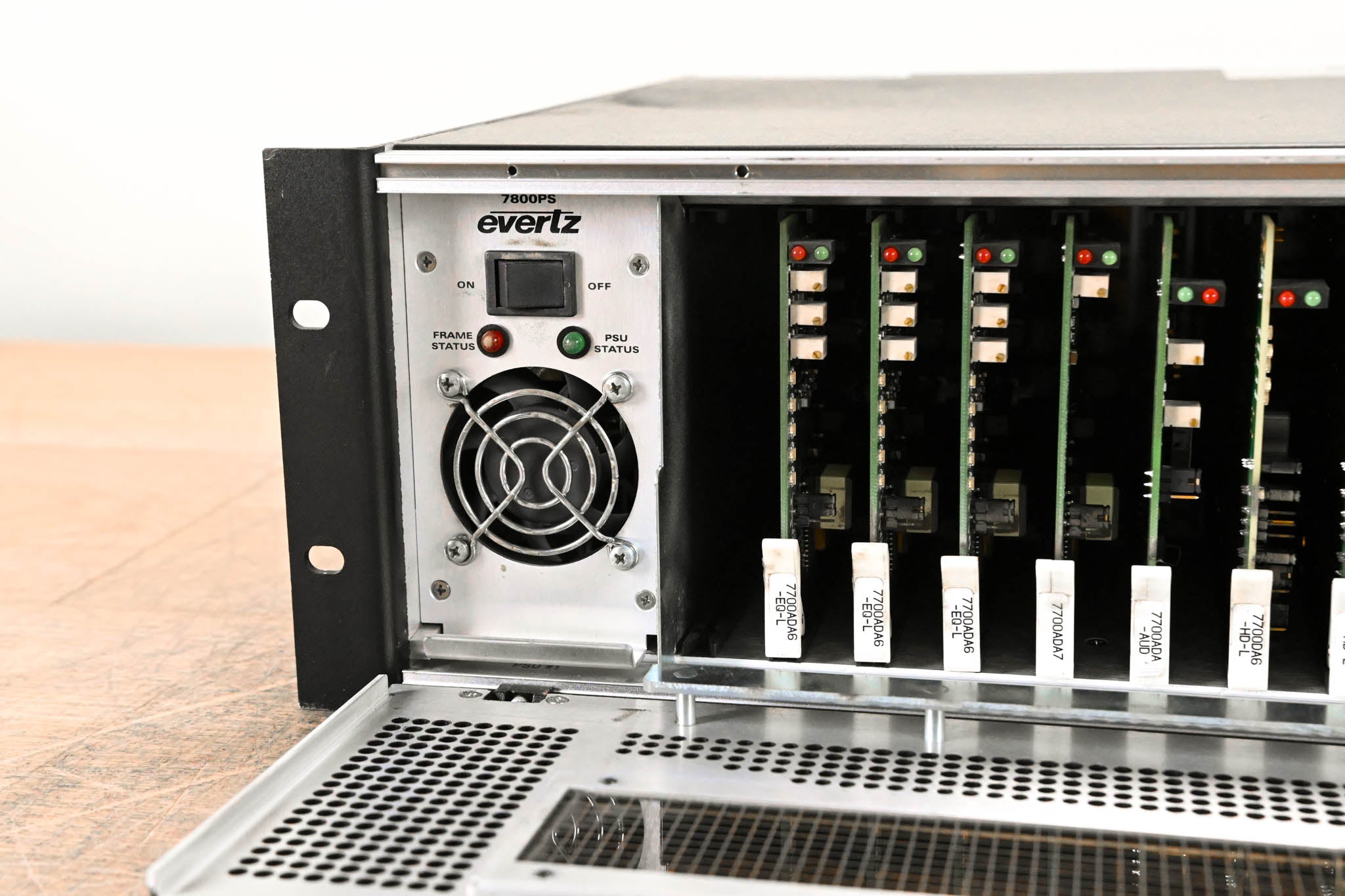 Evertz 7800FR 3RU Rackmount MultiFrame with Cards