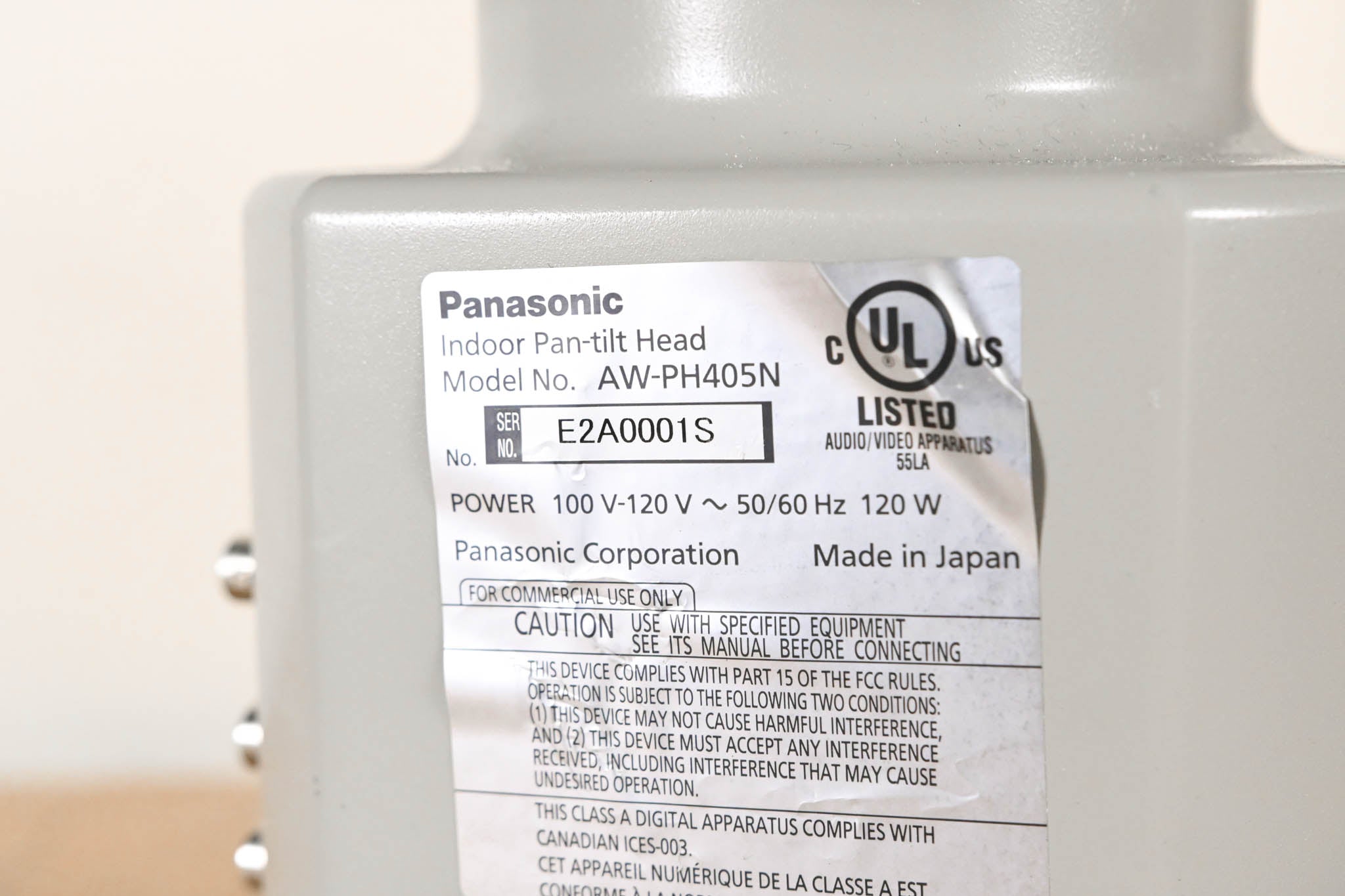 Panasonic AW-PH405 Indoor Pan-Tilt Head