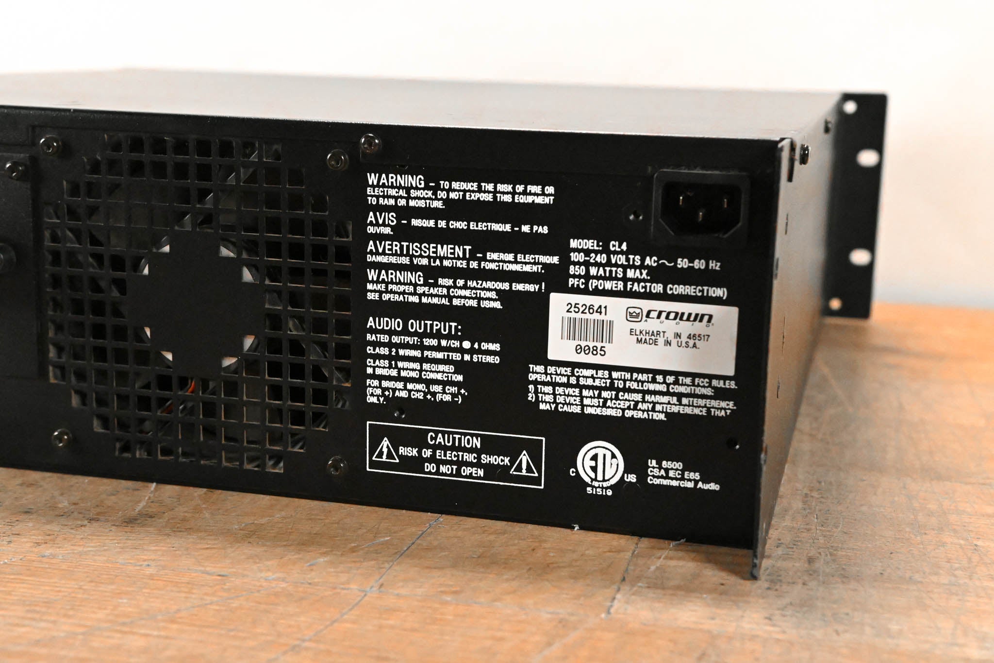 Crown CL4 2-Channel Power Amplifier