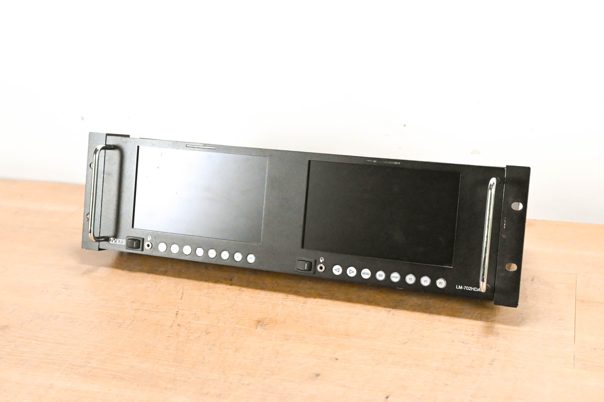 TV One LM-702HDA Dual 7" Rackmount HDTV LCD Monitor (NO POWER SUPPLY)