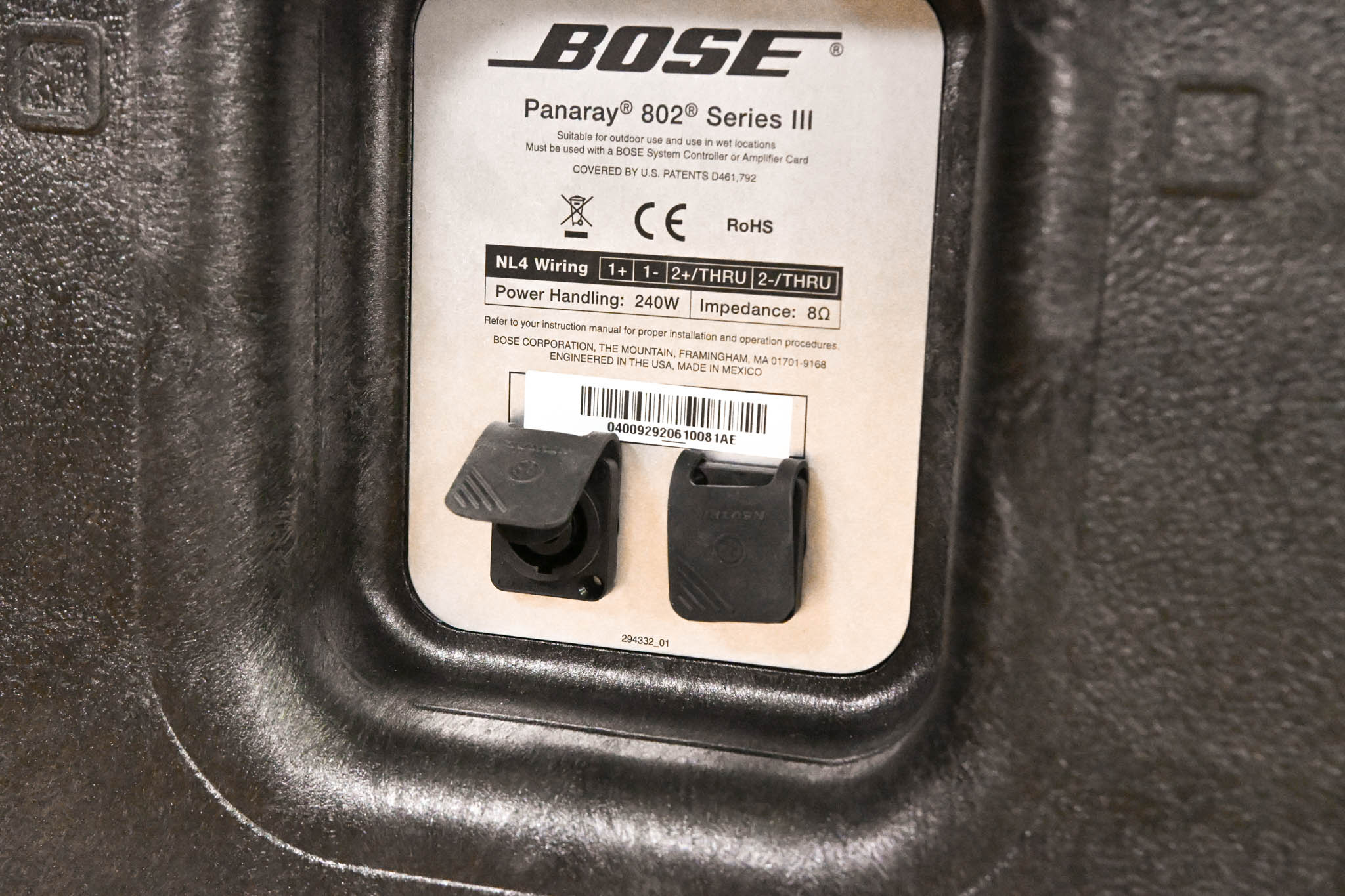 Bose Panaray 802 Series III Full-Range Passive Loudspeaker (PAIR)